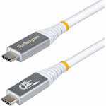 StarTech.com 1.5m (5ft) USB4 Cable, 80Gbps, USB-IF Certified USB-C Cable, 240W, 8K 120Hz/4K 240Hz DP2.1, Thunderbolt 4 Compatible, White - Soundz Store AUSTRALIA