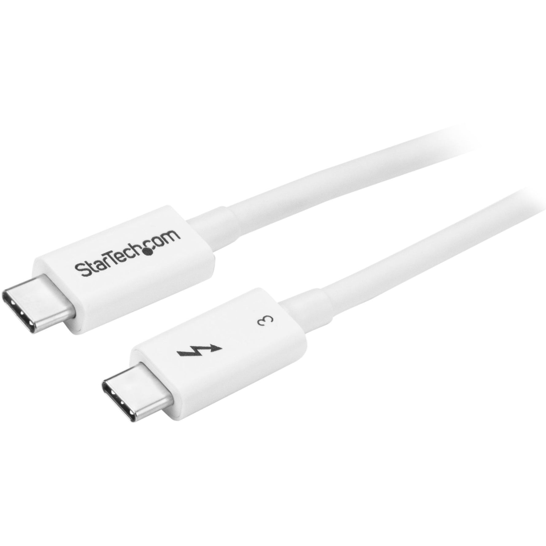 StarTech.com 1.6ft (50cm) Thunderbolt 3 Cable, 40Gbps, 100W PD, 4K/5K Video, Thunderbolt-Certified, Compatible w/ TB4/USB 3.2/DisplayPort - Soundz Store AUSTRALIA