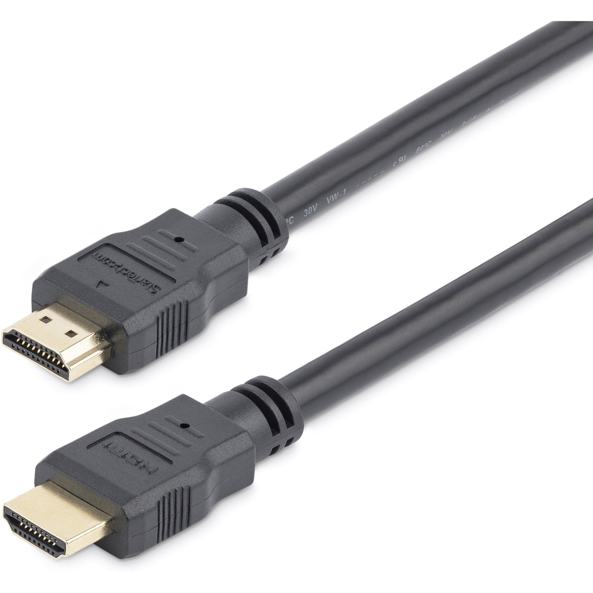 StarTech.com 1.6ft/50cm HDMI Cable, 4K High Speed HDMI Cable with Ethernet/Ultra HD 4K 30Hz Video, HDMI 1.4 Cable/HDMI Monitor Cord, Black - Soundz Store AUSTRALIA