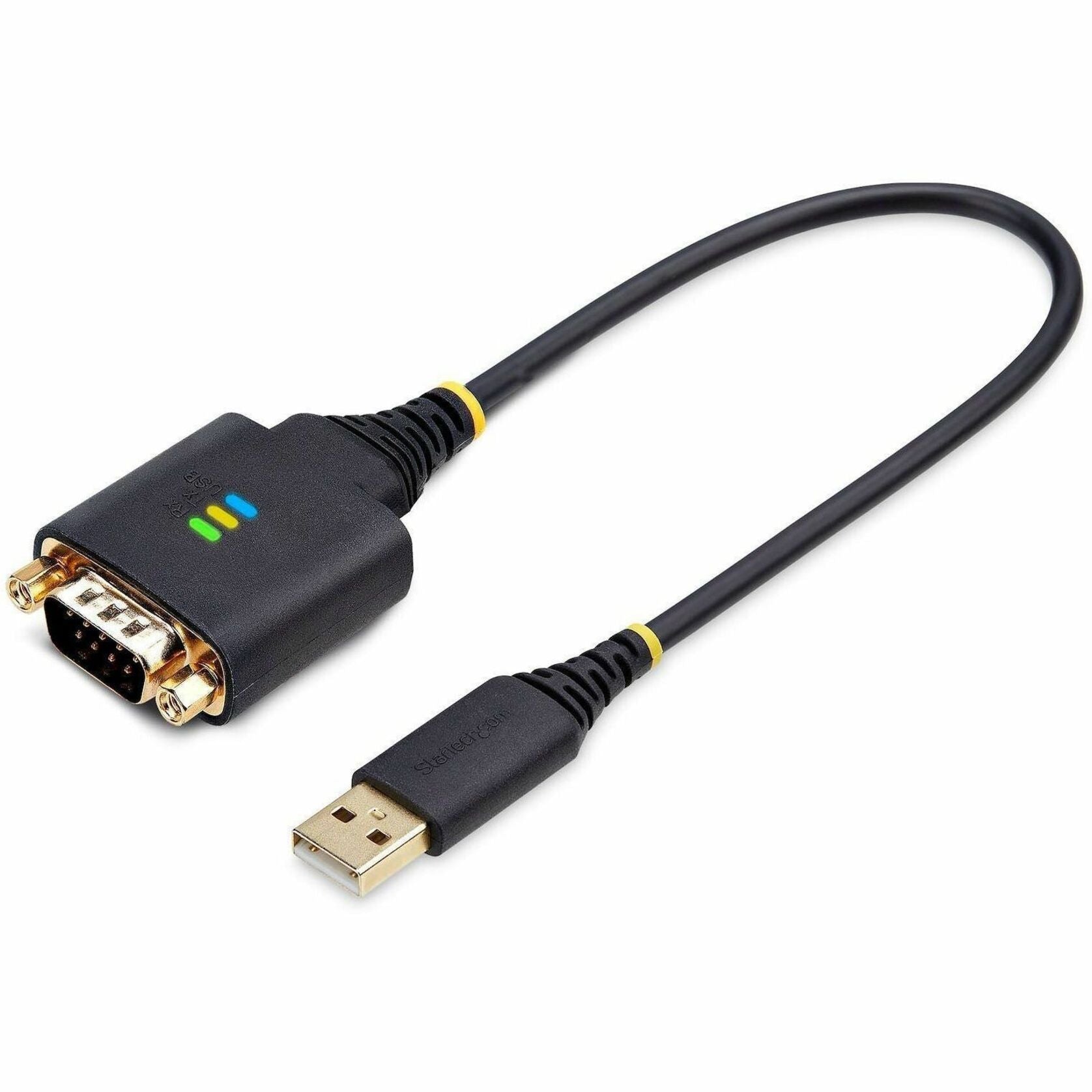 StarTech.com 1ft (30cm) USB to Serial Adapter Cable, COM Retention, FTDI, DB9 RS232, Interchangeable DB9 Nuts/Screws, Windows/macOS/Linux - Soundz Store AUSTRALIA