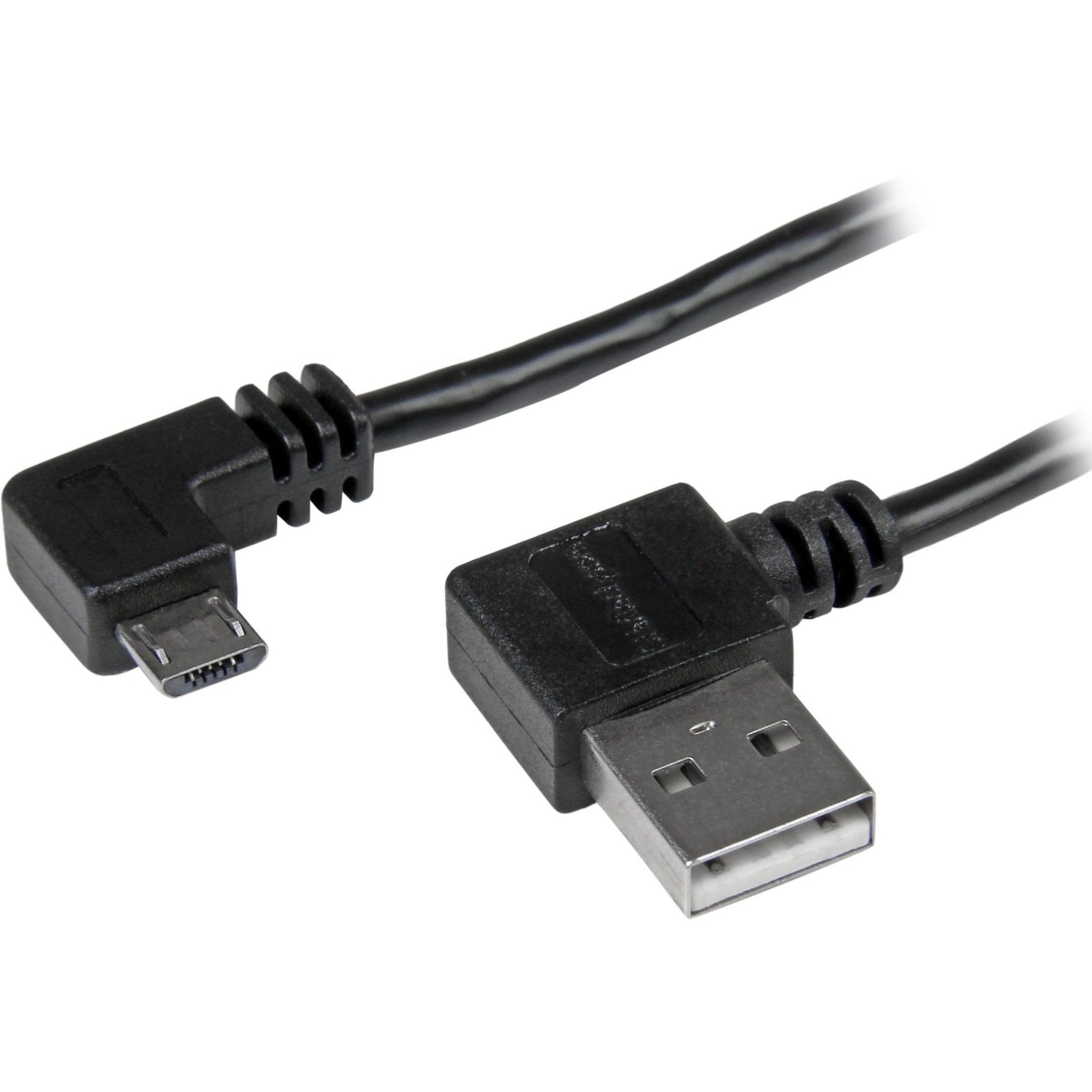 StarTech.com 1m 3 ft Micro-USB Cable with Right-Angled Connectors - M/M - USB A to Micro B Cable - Soundz Store AUSTRALIA