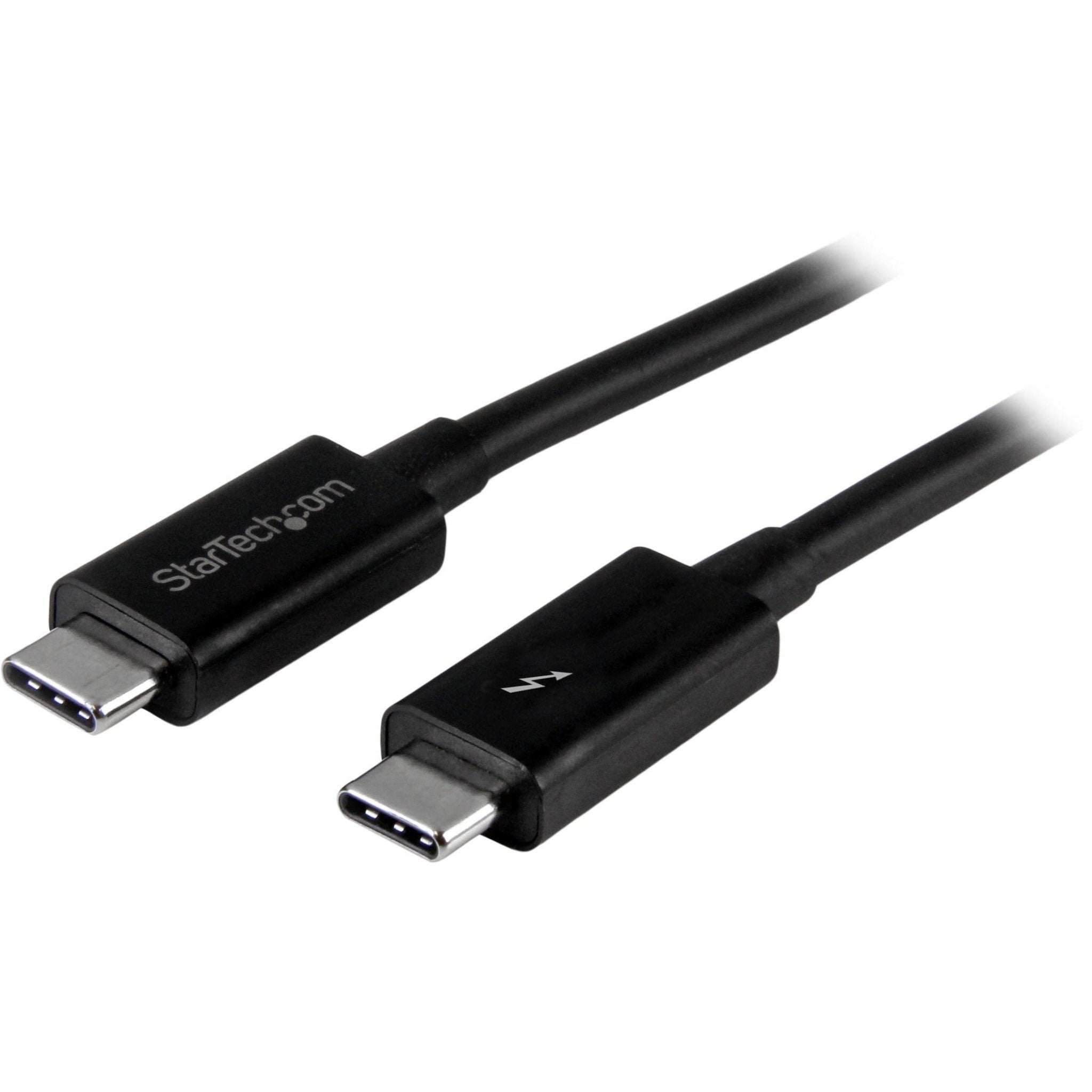 StarTech.com 1m (3.3ft) Thunderbolt 3 Cable, 20Gbps, 100W PD, 4K Video, Thunderbolt-Certified, Compatible w/ TB4/USB 3.2/DisplayPort - Soundz Store AUSTRALIA