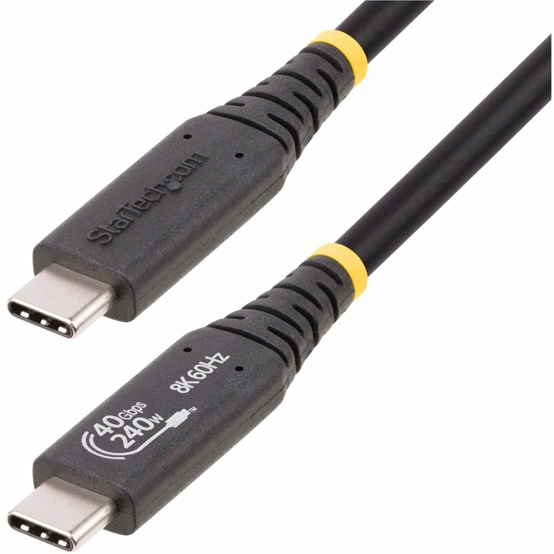StarTech.com 1m (3.3ft) USB4 Cable, USB-IF Certified USB-C Cable, 40 Gbps, 240W PD 3.1, 8K 60Hz, Compatible w/Thunderbolt/USB 3.2 Ports - Soundz Store AUSTRALIA