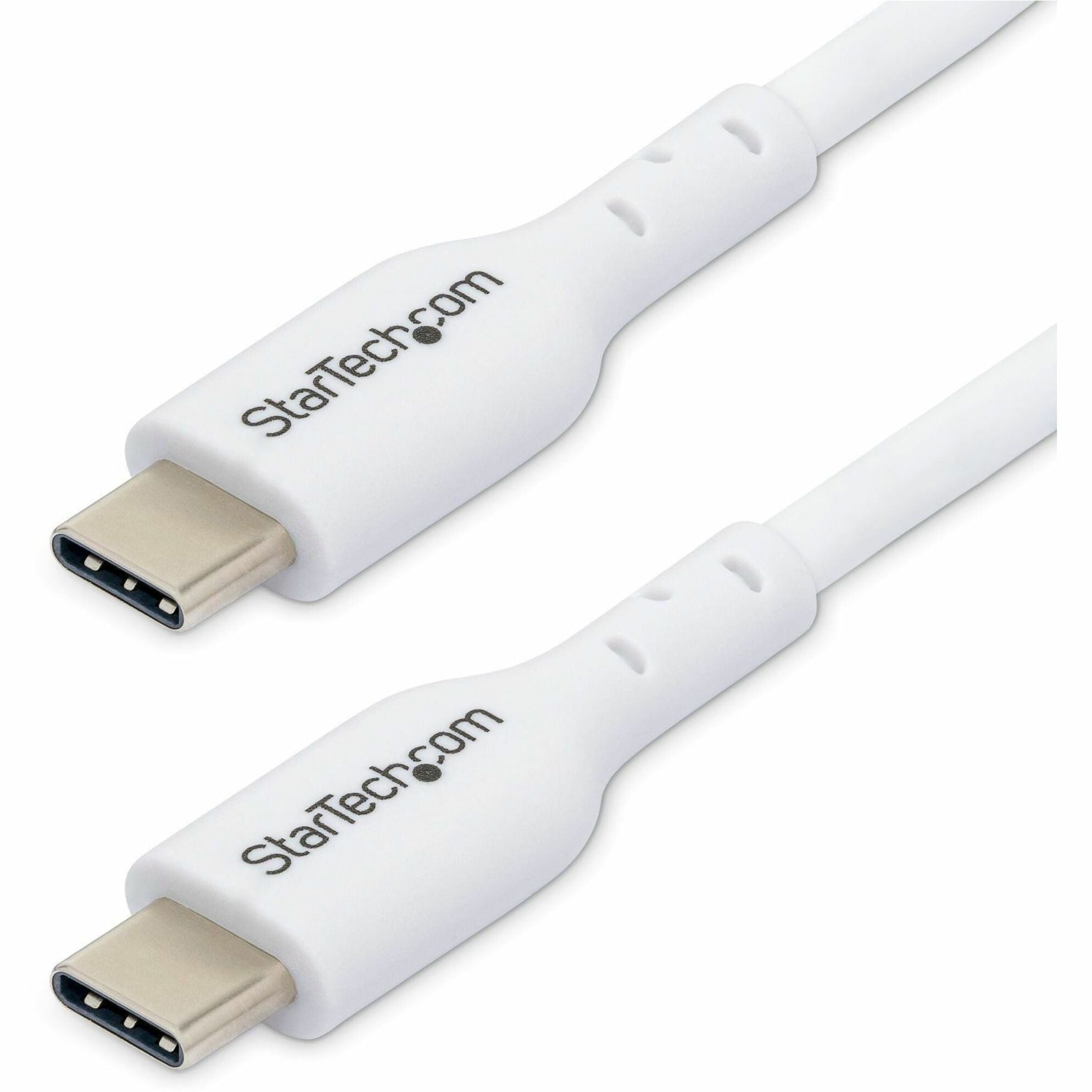 StarTech.com 1m (3.3ft) White USB-C Charging Cable, USB 2.0 Type-C Laptop Charger Cord, 60W Power Delivery, TPE Jacket, Data Transfer Cable - Soundz Store AUSTRALIA