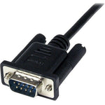 StarTech.com 1m Black DB9 RS232 Serial Null Modem Cable F/M - Soundz Store AUSTRALIA