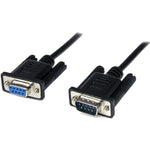 StarTech.com 1m Black DB9 RS232 Serial Null Modem Cable F/M - Soundz Store AUSTRALIA