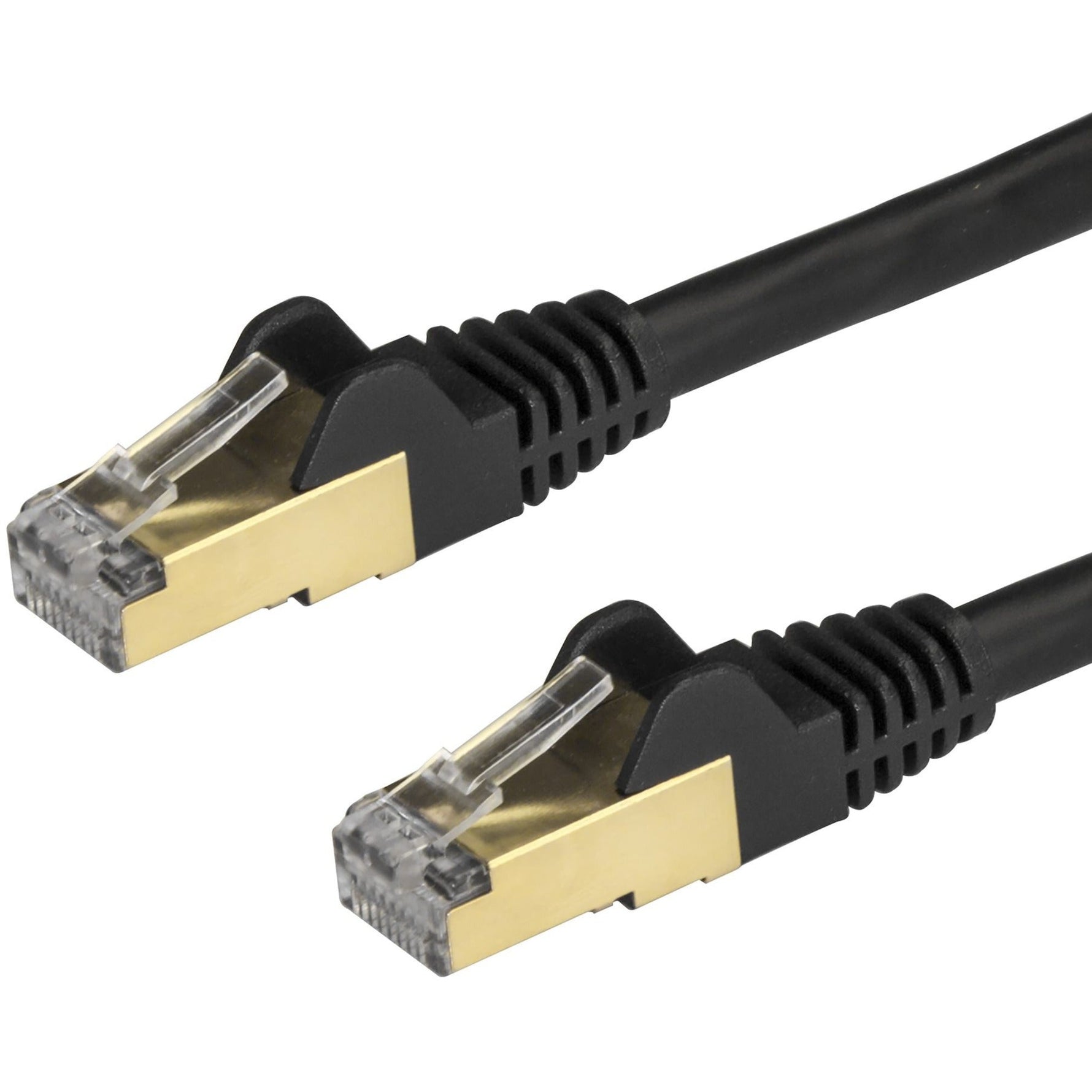 StarTech.com 1m CAT6a Ethernet Cable - 10 Gigabit Category 6a Shielded Snagless 100W PoE Patch Cord - 10GbE Black UL Certified Wiring/TIA - Soundz Store AUSTRALIA