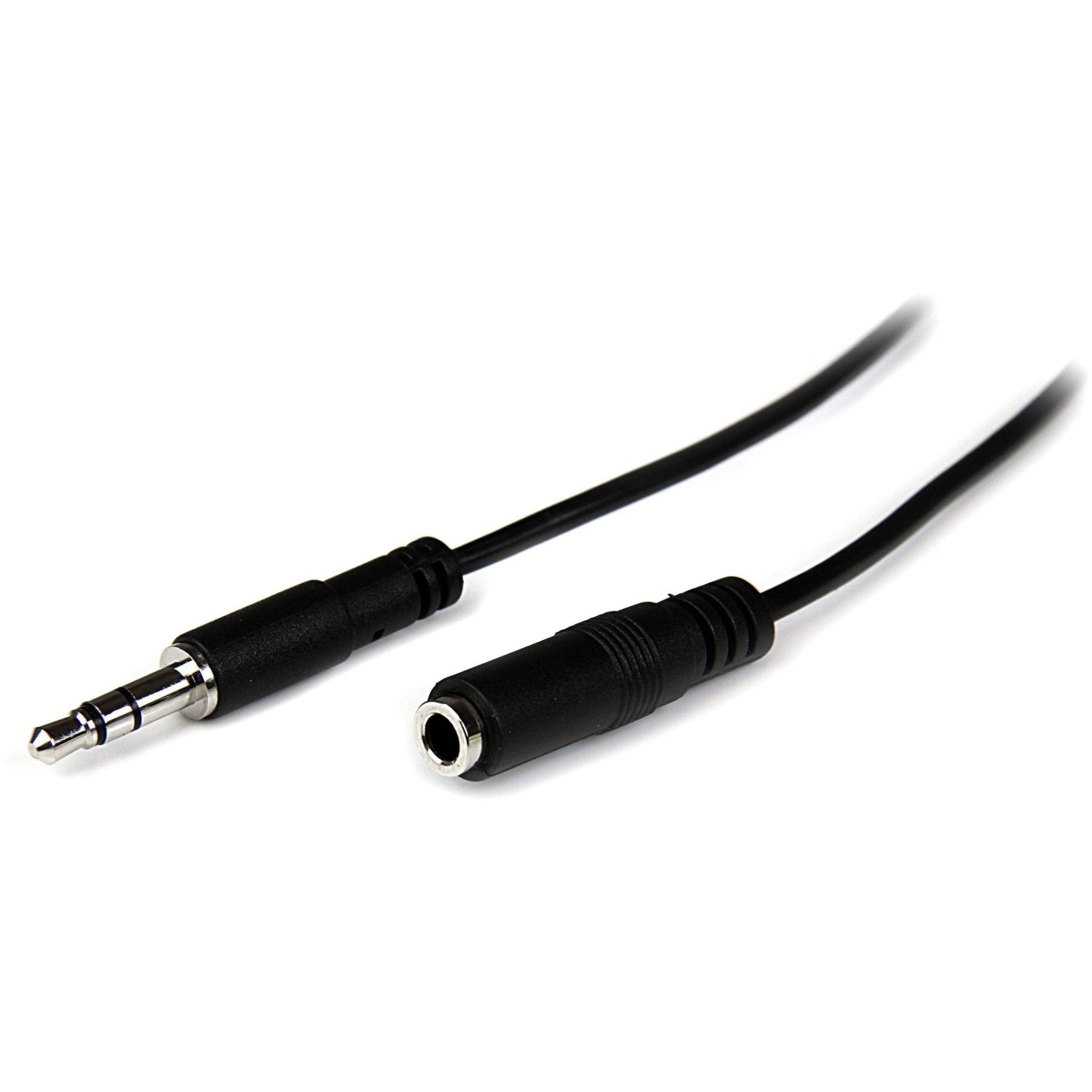 StarTech.com 1m Slim 3.5mm Stereo Extension Audio Cable - M/F - Soundz Store AUSTRALIA