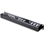 StarTech.com 1U Horizontal Finger Duct Rack Cable Management Panel with Cover - Soundz Store AUSTRALIA