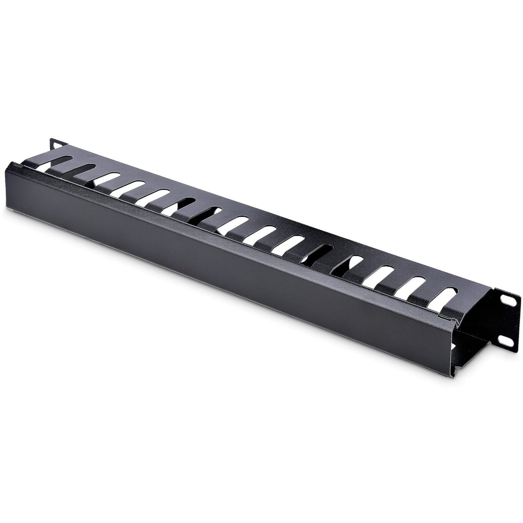 StarTech.com 1U Horizontal Finger Duct Rack Cable Management Panel with Cover - Soundz Store AUSTRALIA