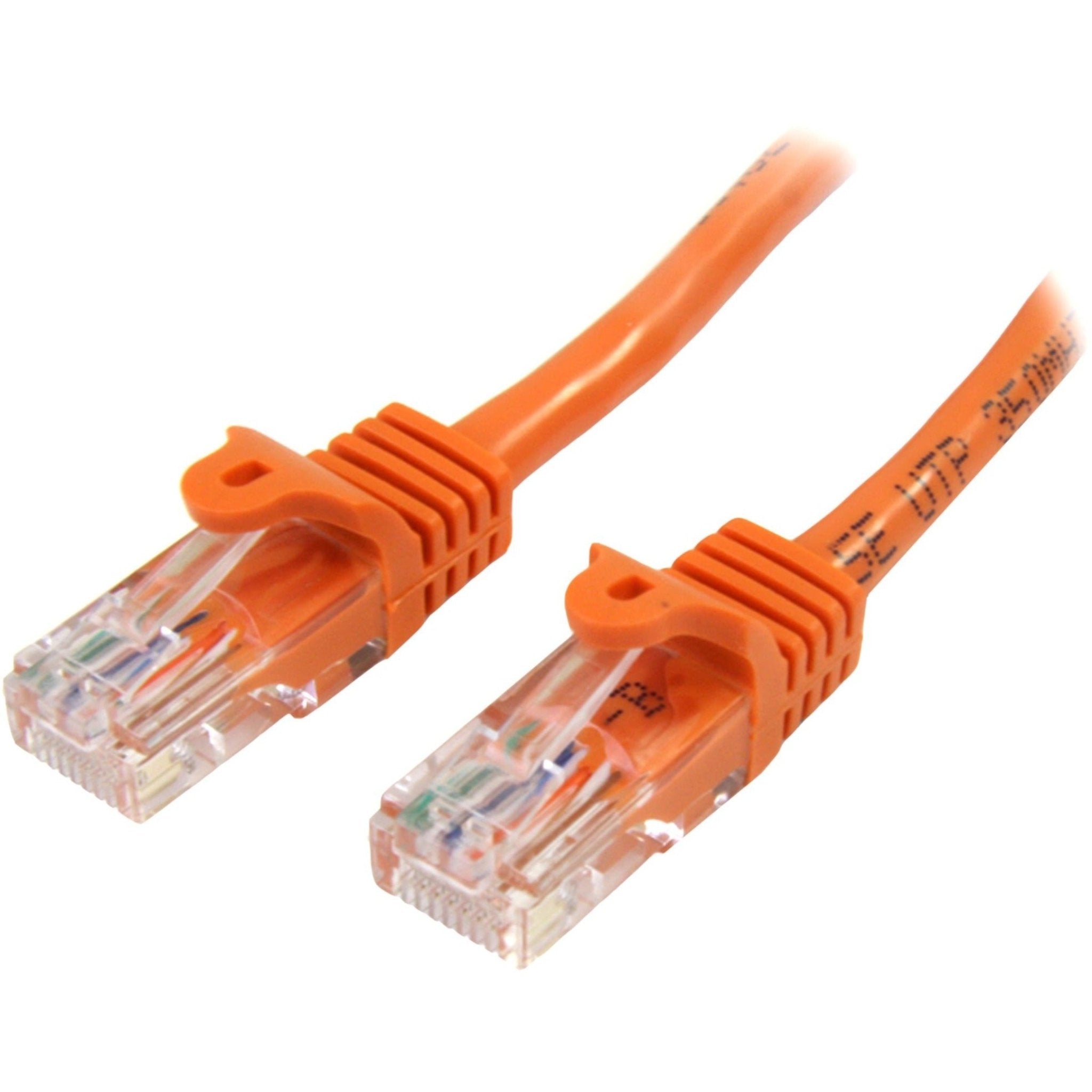 StarTech.com 2 m Orange Cat5e Snagless RJ45 UTP Patch Cable - 2m Patch Cord - Soundz Store AUSTRALIA