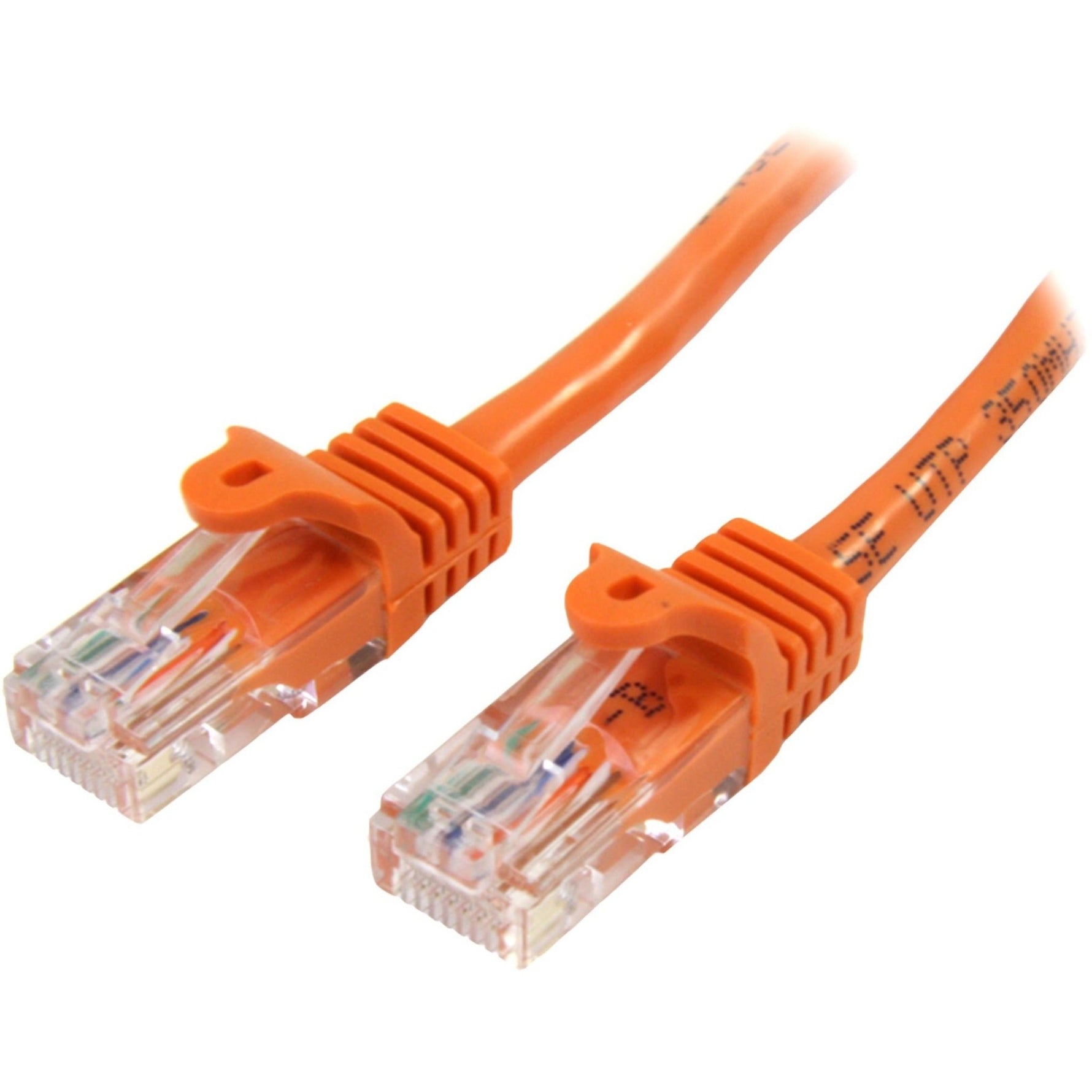StarTech.com 2 m Orange Cat5e Snagless RJ45 UTP Patch Cable - 2m Patch Cord - Soundz Store AUSTRALIA