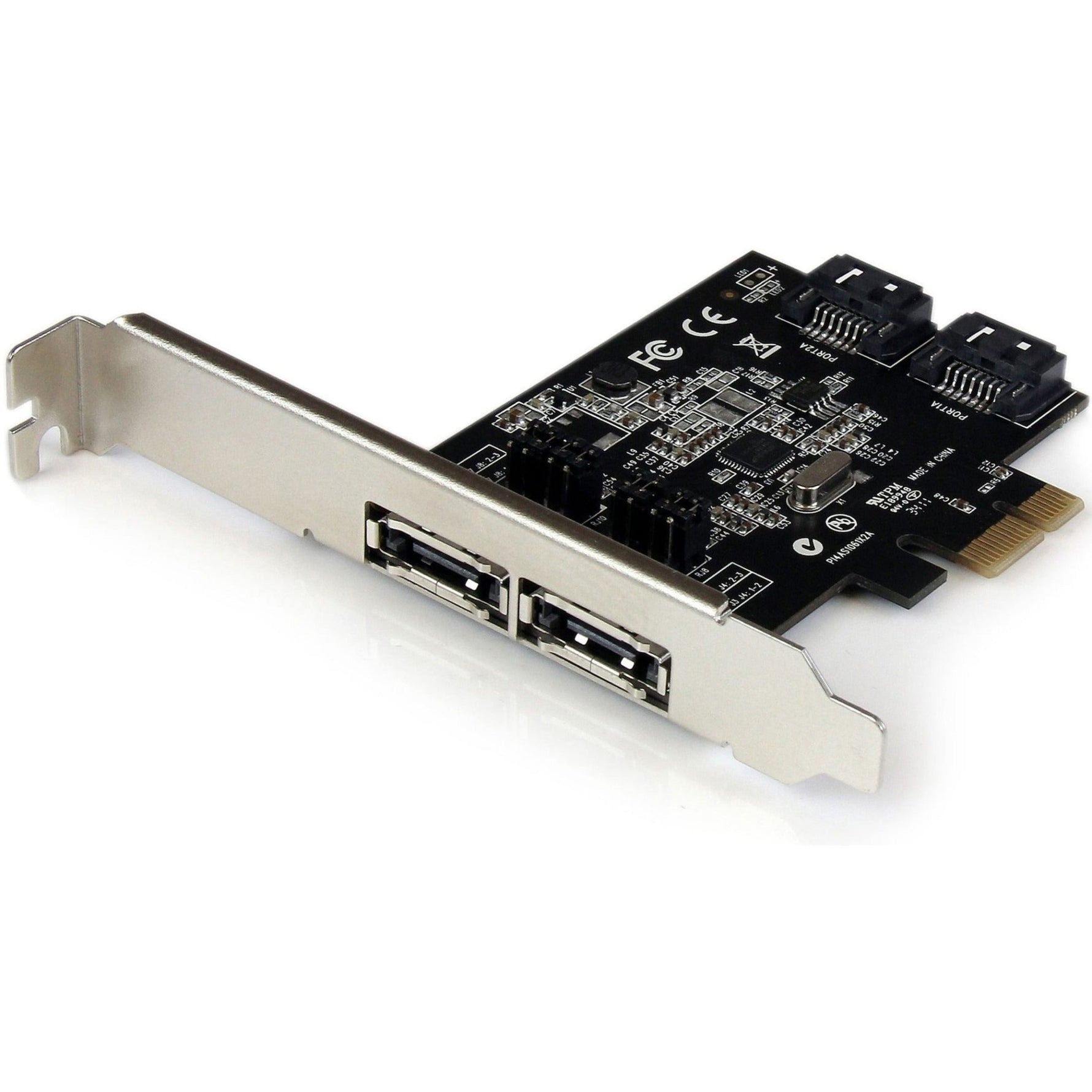 StarTech.com 2 Port PCI Express SATA 6 Gbps eSATA Controller Card - Dual Port PCIe SATA III Card - 2 Int/2 Ext - Soundz Store AUSTRALIA