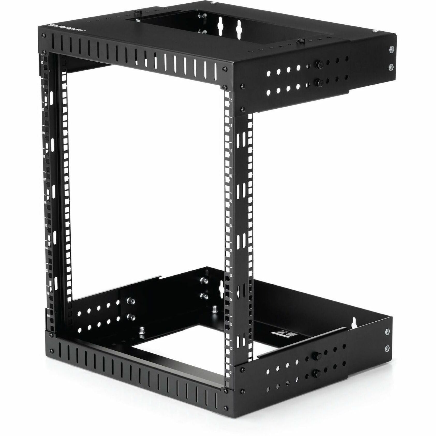 StarTech.com 2-Post 12U Heavy-Duty Wall Mount Network Rack, 19' Open Frame Server Rack with Adjustable Depth, Data Rack for IT Equipment~ - Soundz Store AUSTRALIA