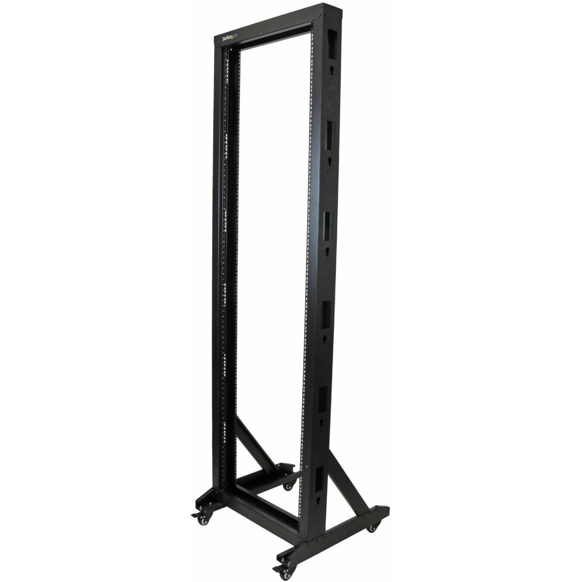 StarTech.com 2-Post 42U Mobile Open Frame Server Rack, Two Post 19in Network Rack with Casters, Rolling Open Rack for AV/Data/IT Equipment - Soundz Store AUSTRALIA
