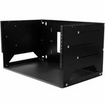 StarTech.com 2-Post 4U Open Frame Wall Mount Network Rack with Built-in Shelf and Adjustable Depth, Computer Rack for IT Equipment, TAA~ - Soundz Store AUSTRALIA