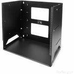 StarTech.com 2-Post 8U Open Frame Wall Mount Network Rack with Built-in Shelf and Adjustable Depth, Computer Rack for IT Equipment, TAA~ - Soundz Store AUSTRALIA