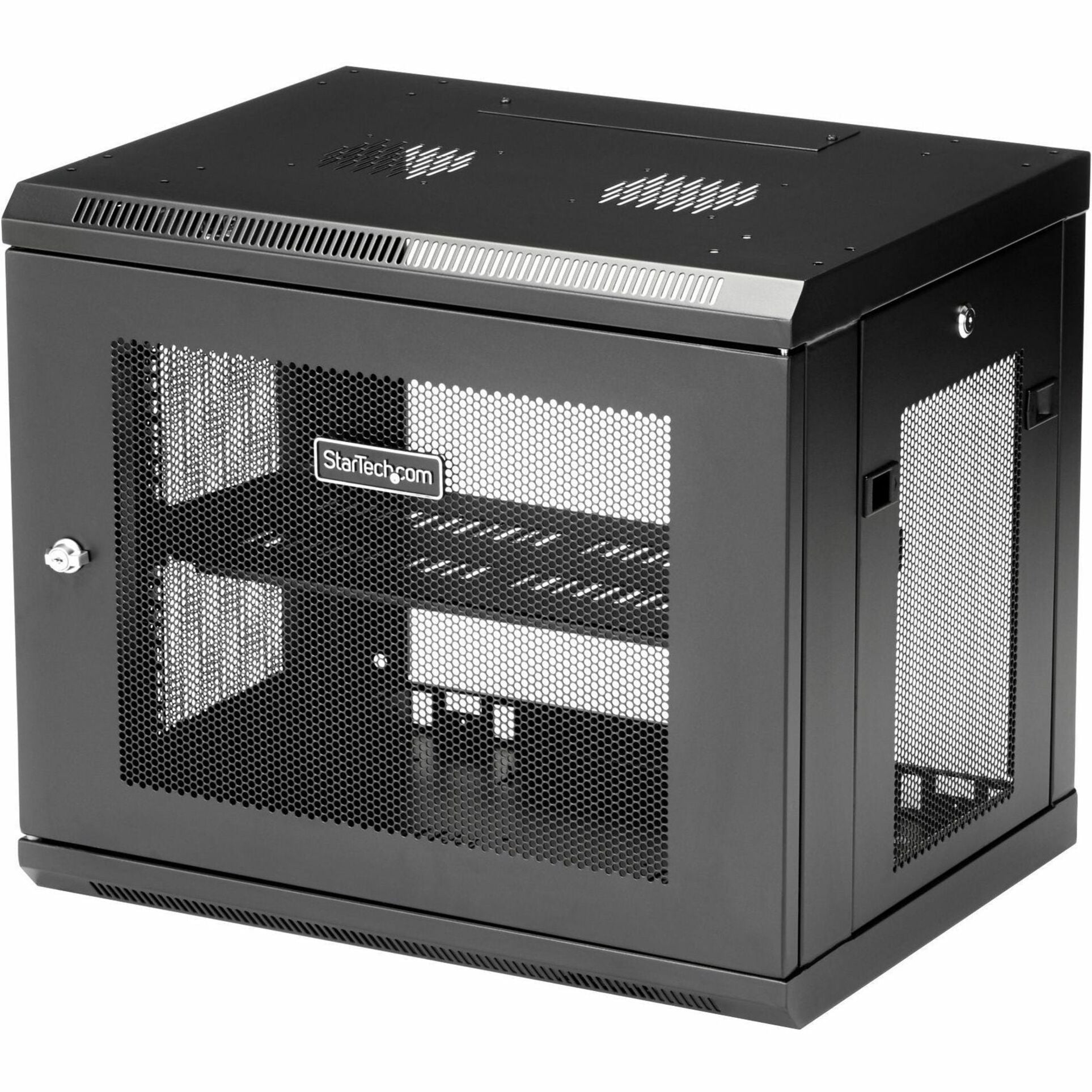 StarTech.com 2-Post 9U Wall Mount Network Cabinet, 19' Wall-Mounted Server Rack for Data / IT Equipment, Small Lockable Rack Enclosure - Soundz Store AUSTRALIA