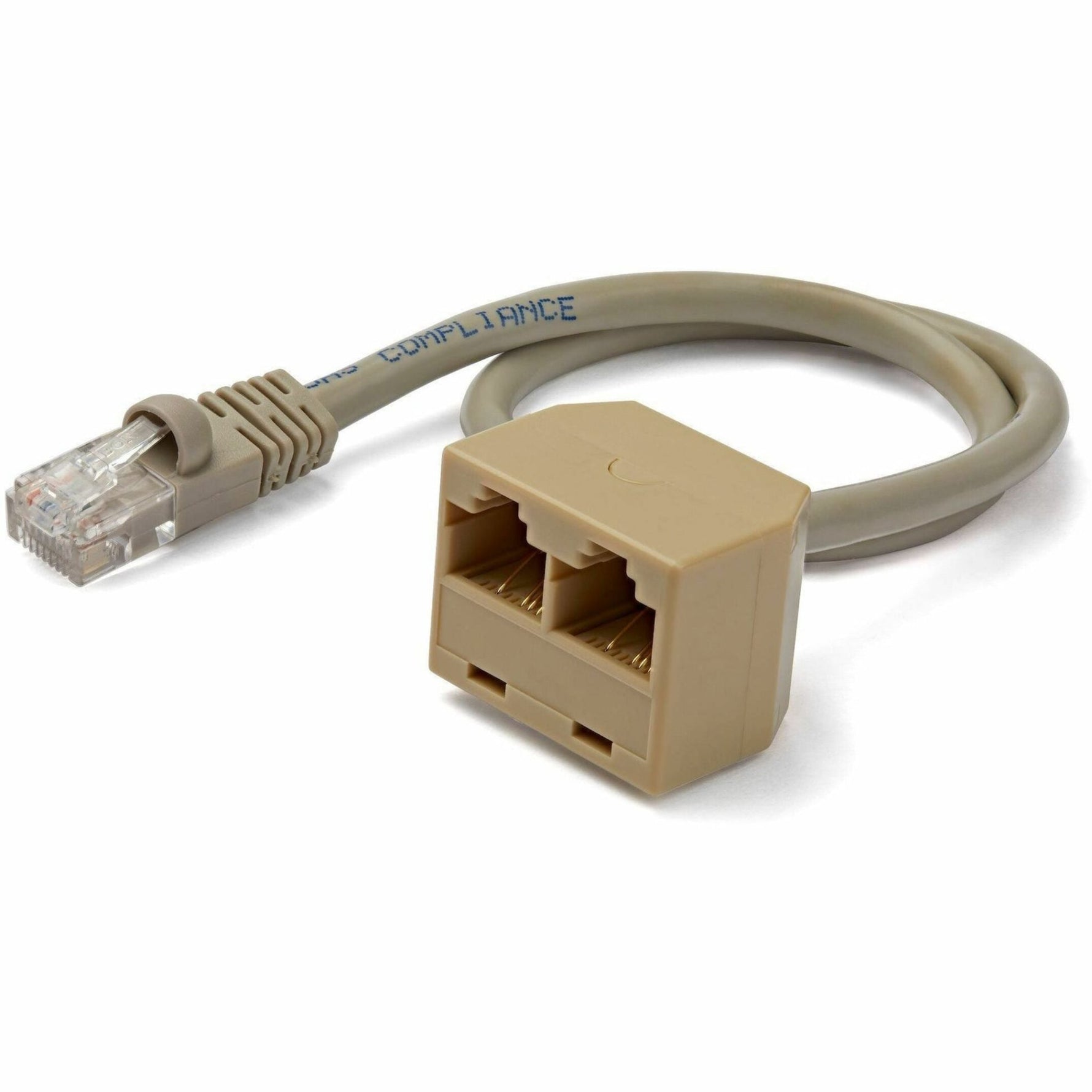 StarTech.com 2-to-1 RJ45 Splitter Cable Adapter - Network splitter - RJ-45 (M) - RJ-45 (F)~ - Soundz Store AUSTRALIA