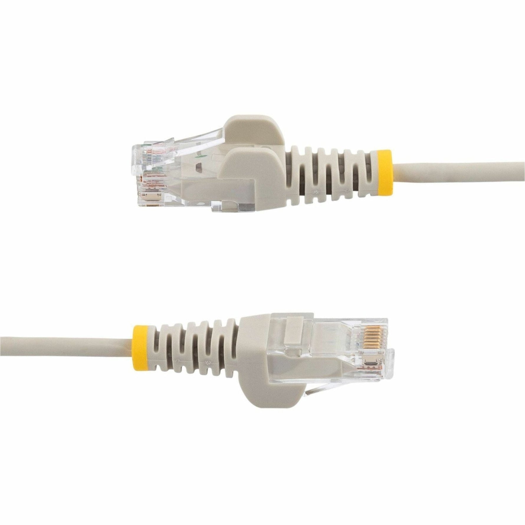 StarTech.com 2.5 m CAT6 Cable - Slim CAT6 Patch Cord - Grey - Snagless RJ45 Connectors - Gigabit Ethernet Cable - 28 AWG (N6PAT250CMGRS) - Soundz Store AUSTRALIA