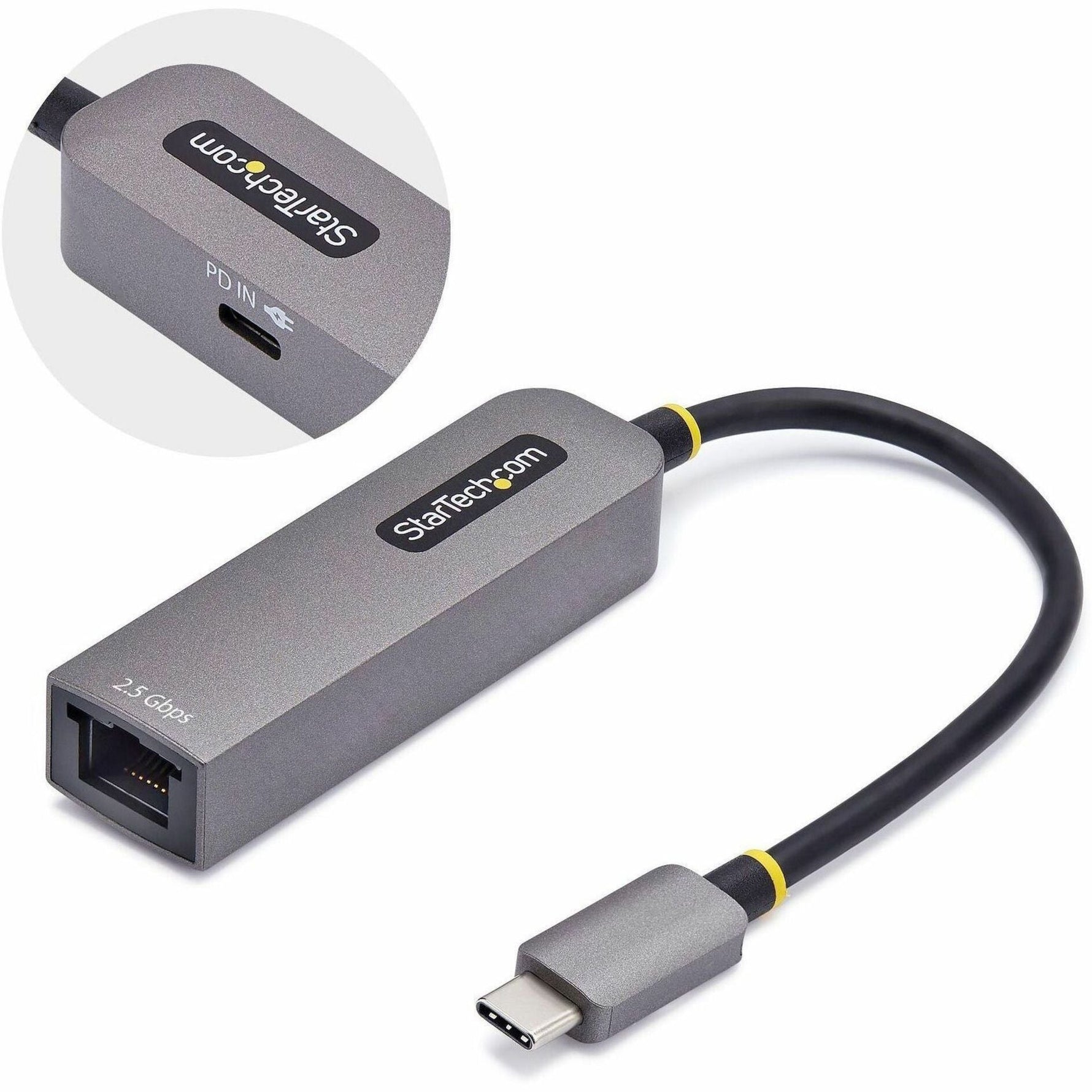StarTech.com 2.5GbE USB-C to Ethernet Adapter, 100W PD Pass-Through, NBASE-T NIC, USB 3.0 Type-C 2.5/1G Multi Speed Network, USB 3.1 RJ45 - Soundz Store AUSTRALIA