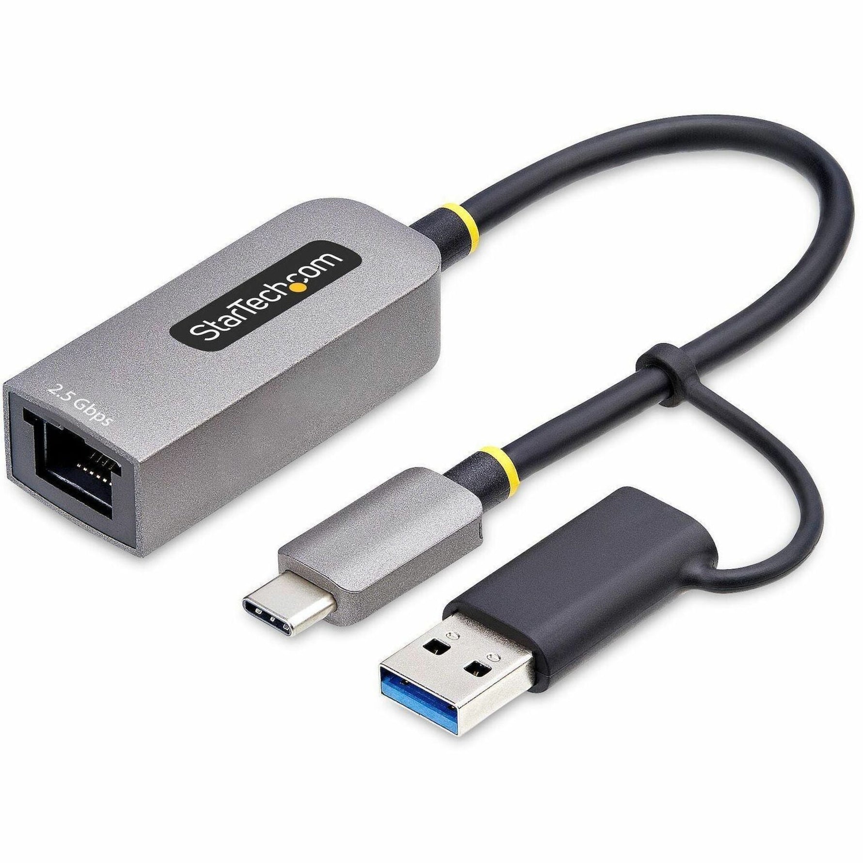StarTech.com 2.5GbE USB-C to Ethernet Adapter with USB-A Converter, NBASE-T NIC, USB 3.0 Type-C 2.5/1G Multi Speed Network, USB 3.1 RJ45 - Soundz Store AUSTRALIA