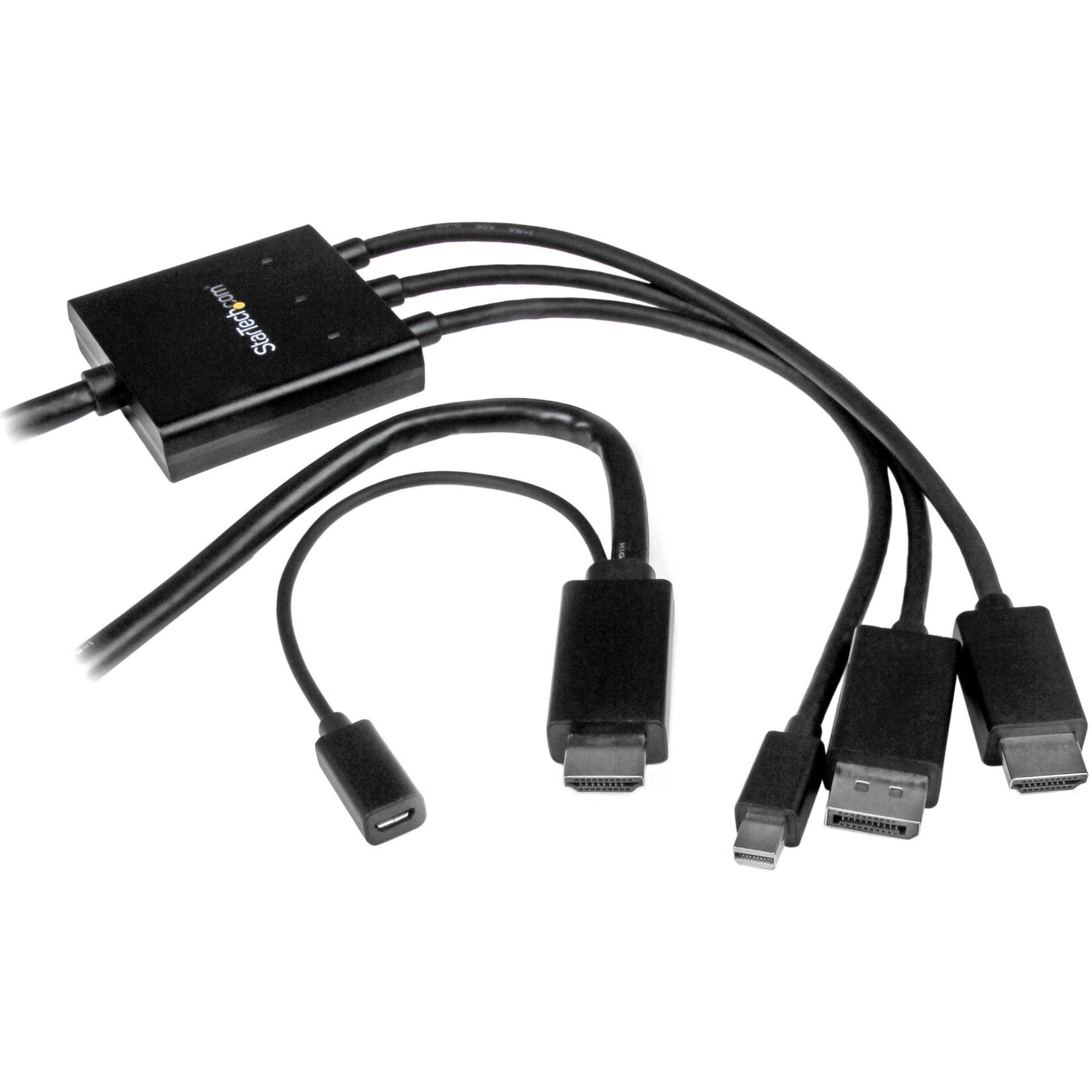 StarTech.com 2m 6 ft HDMI, DisplayPort or Mini DisplayPort to HDMI Converter Cable - HDMI, DP or Mini DP to HDMI Adapter - Soundz Store AUSTRALIA