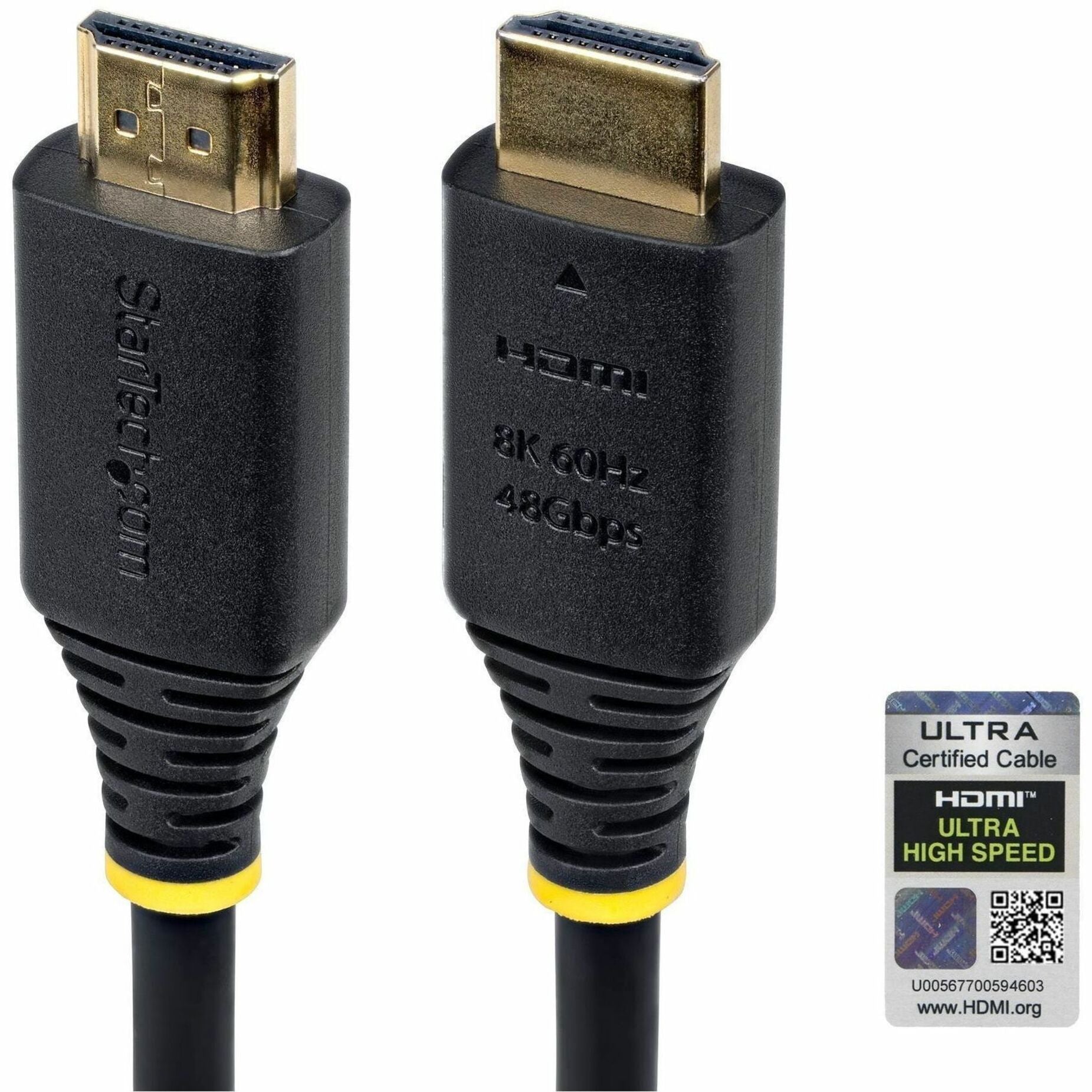 StarTech.com 2m (6.6ft) Certified Ultra High Speed HDMI Cable, 8K 60Hz/4K 120Hz, HDMI 2.1 Cable with HDR10+ / eARC, 48Gbps, 8K HDMI Cord - Soundz Store AUSTRALIA