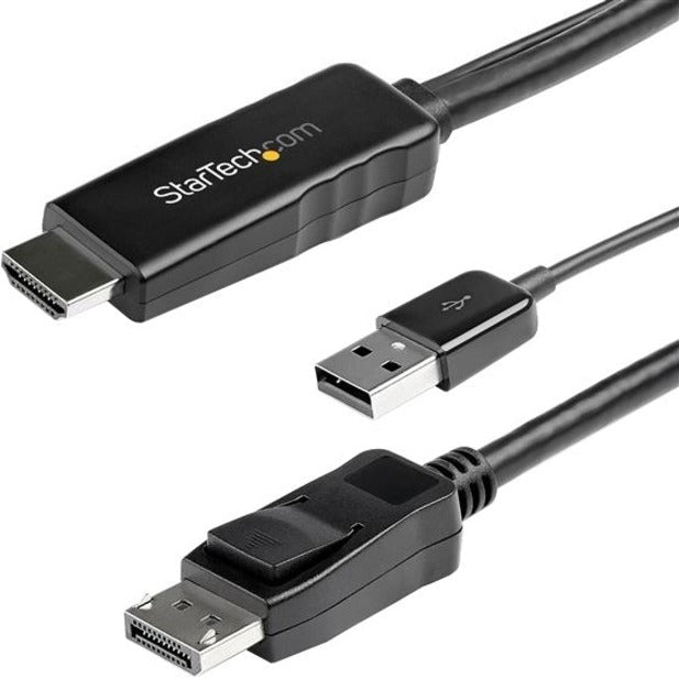 StarTech.com 2m (6ft) HDMI to DisplayPort Cable 4K 30Hz - Active HDMI 1.4 to DP 1.2 Adapter Cable with Audio - USB Powered Video Converter - Soundz Store AUSTRALIA