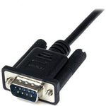 StarTech.com 2m Black DB9 RS232 Serial Null Modem Cable F/M - Soundz Store AUSTRALIA