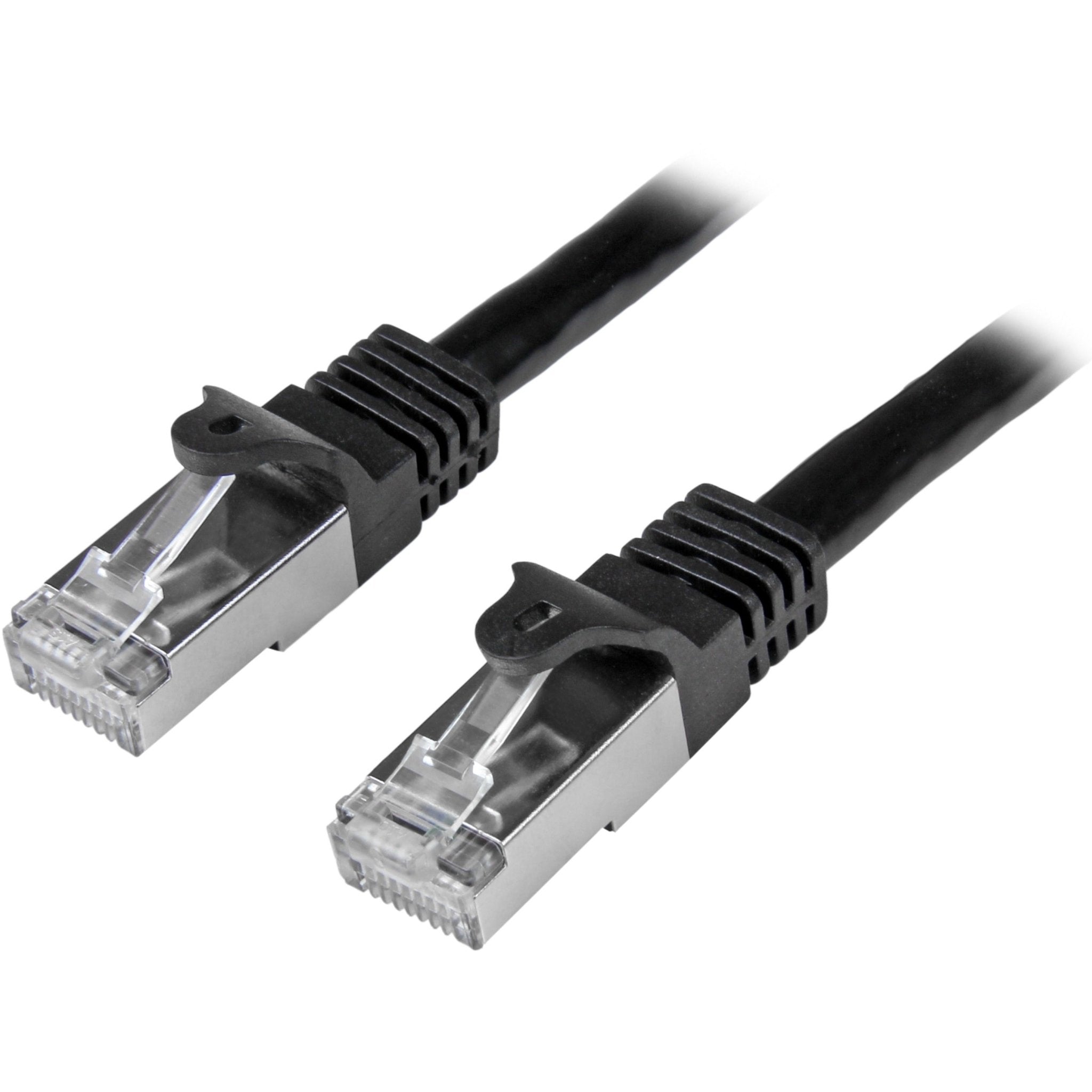 StarTech.com 2m Cat6 Patch Cable - Shielded (SFTP) Snagless Gigabit Network Patch Cable - Black - Soundz Store AUSTRALIA