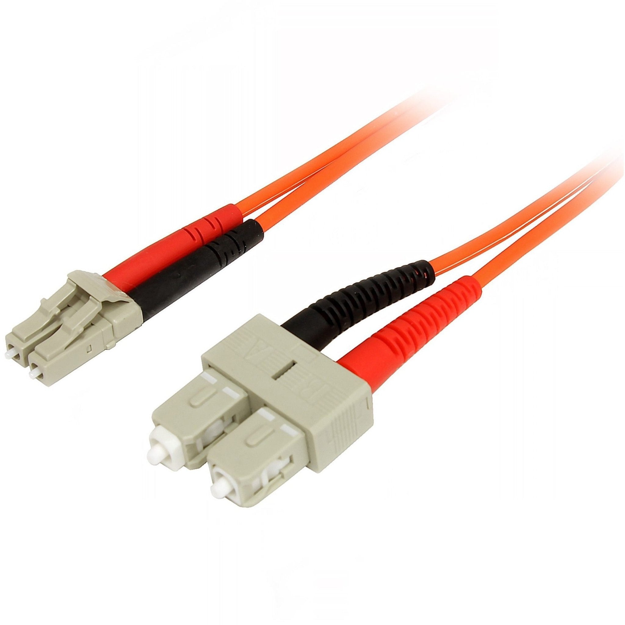 StarTech.com 2m Fiber Optic Cable - Multimode Duplex 50/125 - LSZH Fiber Jumper Cord - LC/SC - Soundz Store AUSTRALIA