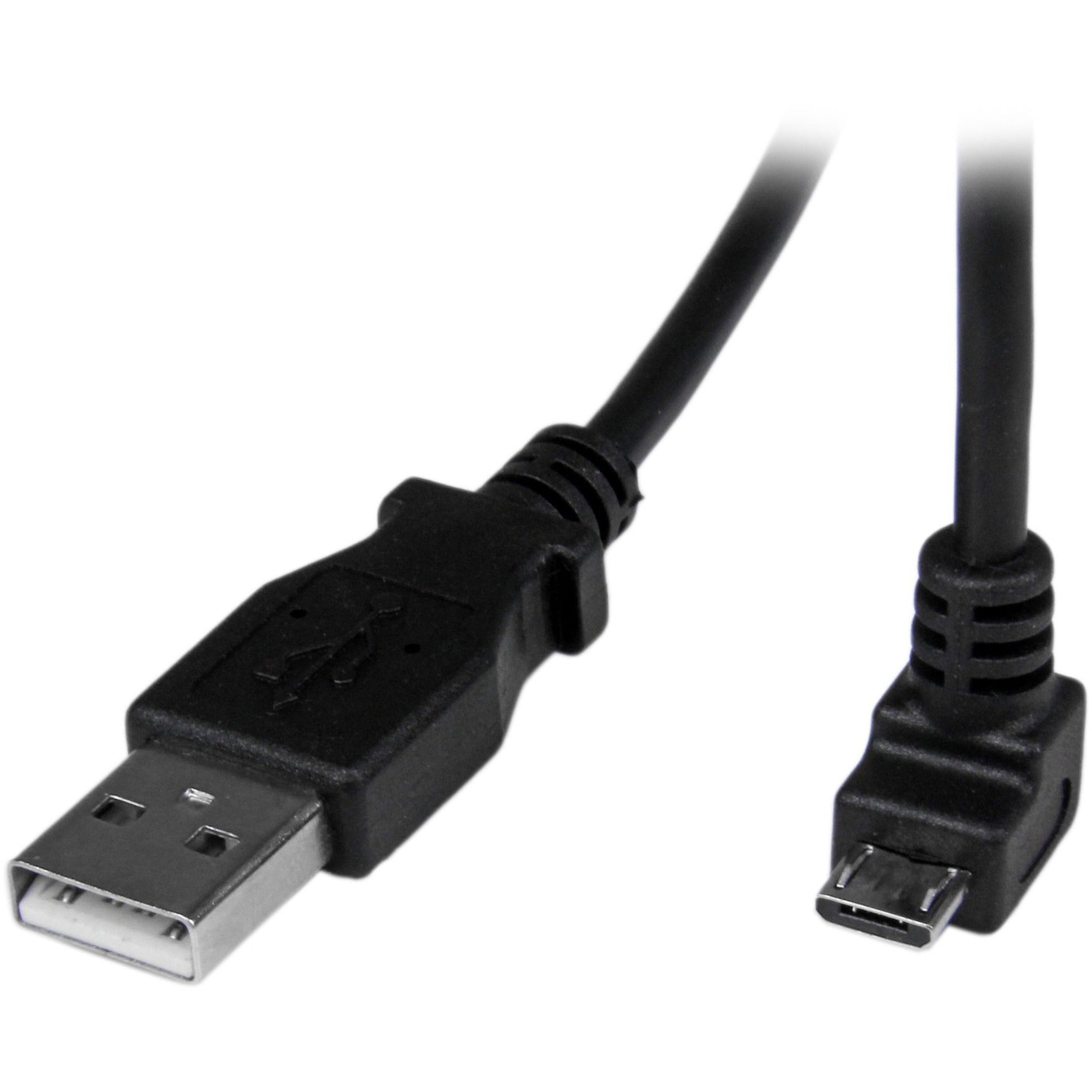 StarTech.com 2m Micro USB Cable - A to Down Angle Micro B - Soundz Store AUSTRALIA