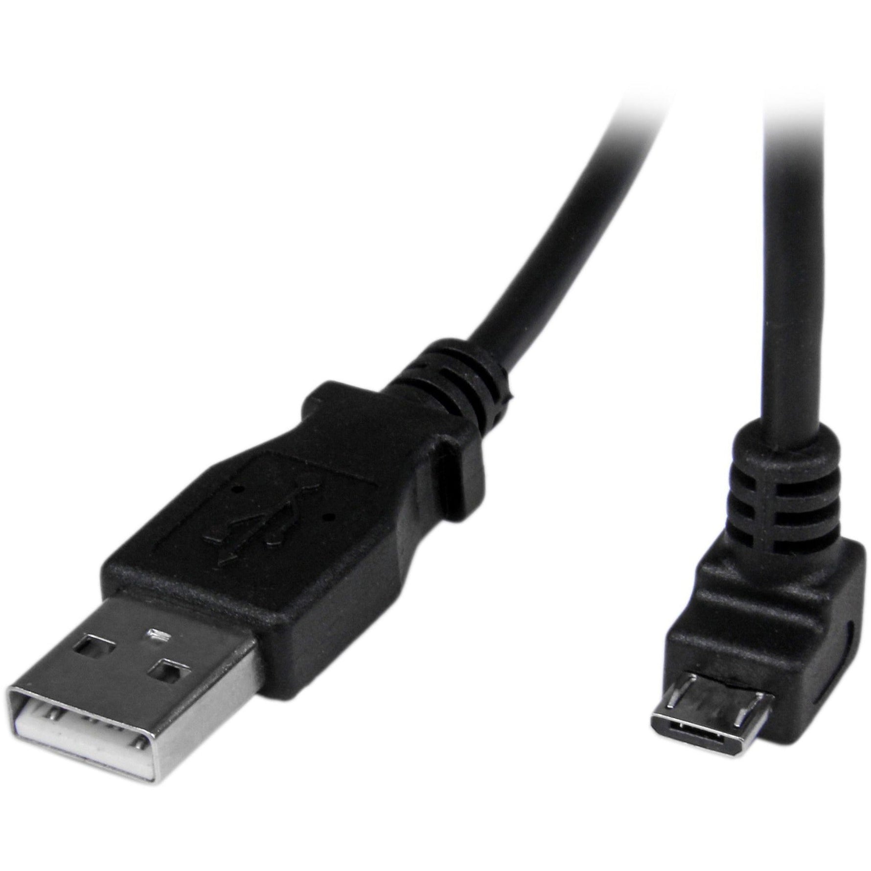 StarTech.com 2m Micro USB Cable - A to Down Angle Micro B - Soundz Store AUSTRALIA