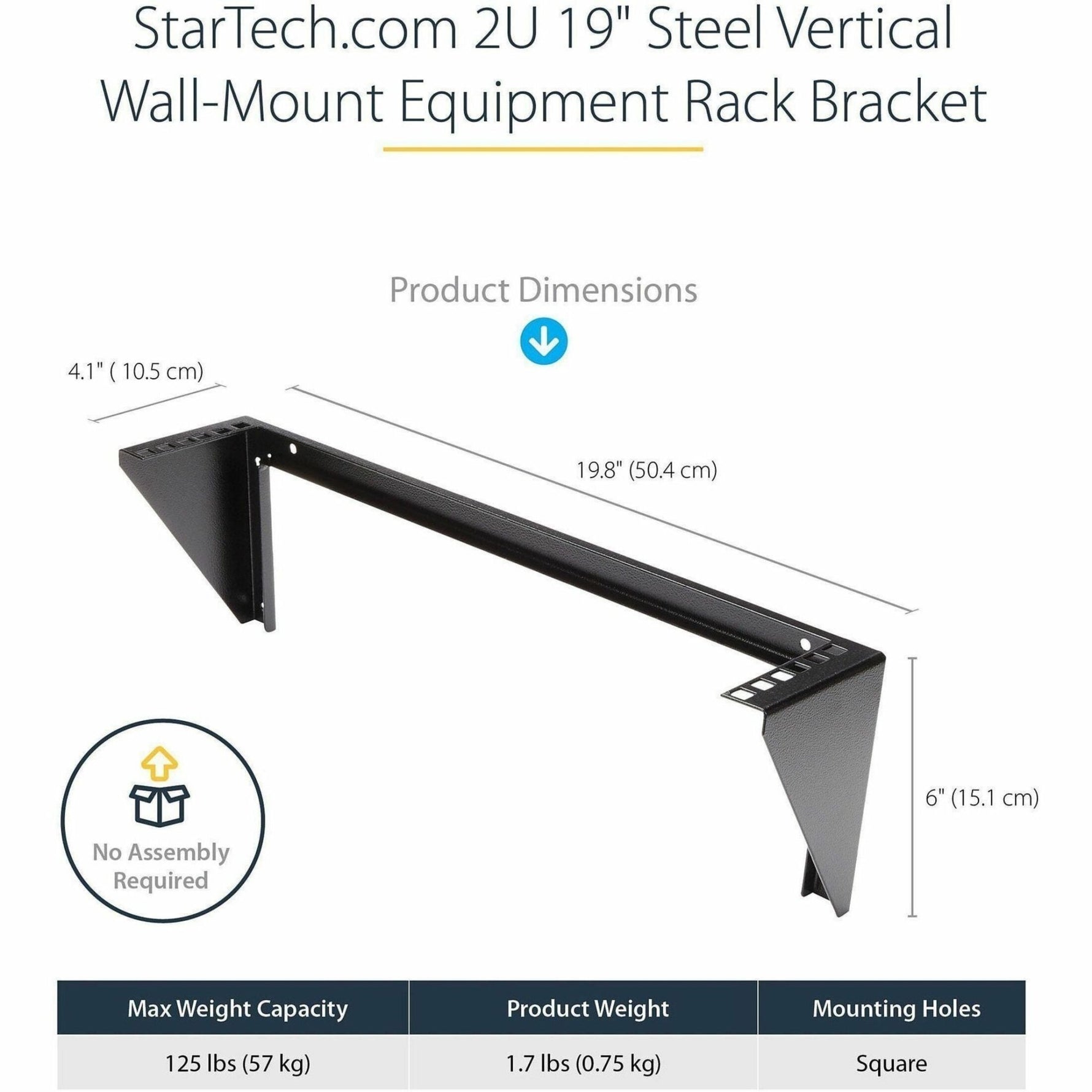 StarTech.com 2U 19in Steel Vertical Wall Mount Equipment Rack Bracket~ - Soundz Store AUSTRALIA