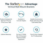 StarTech.com 2U 19in Steel Vertical Wall Mount Equipment Rack Bracket~ - Soundz Store AUSTRALIA