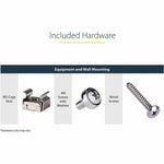 StarTech.com 2U 19in Steel Vertical Wall Mount Equipment Rack Bracket~ - Soundz Store AUSTRALIA