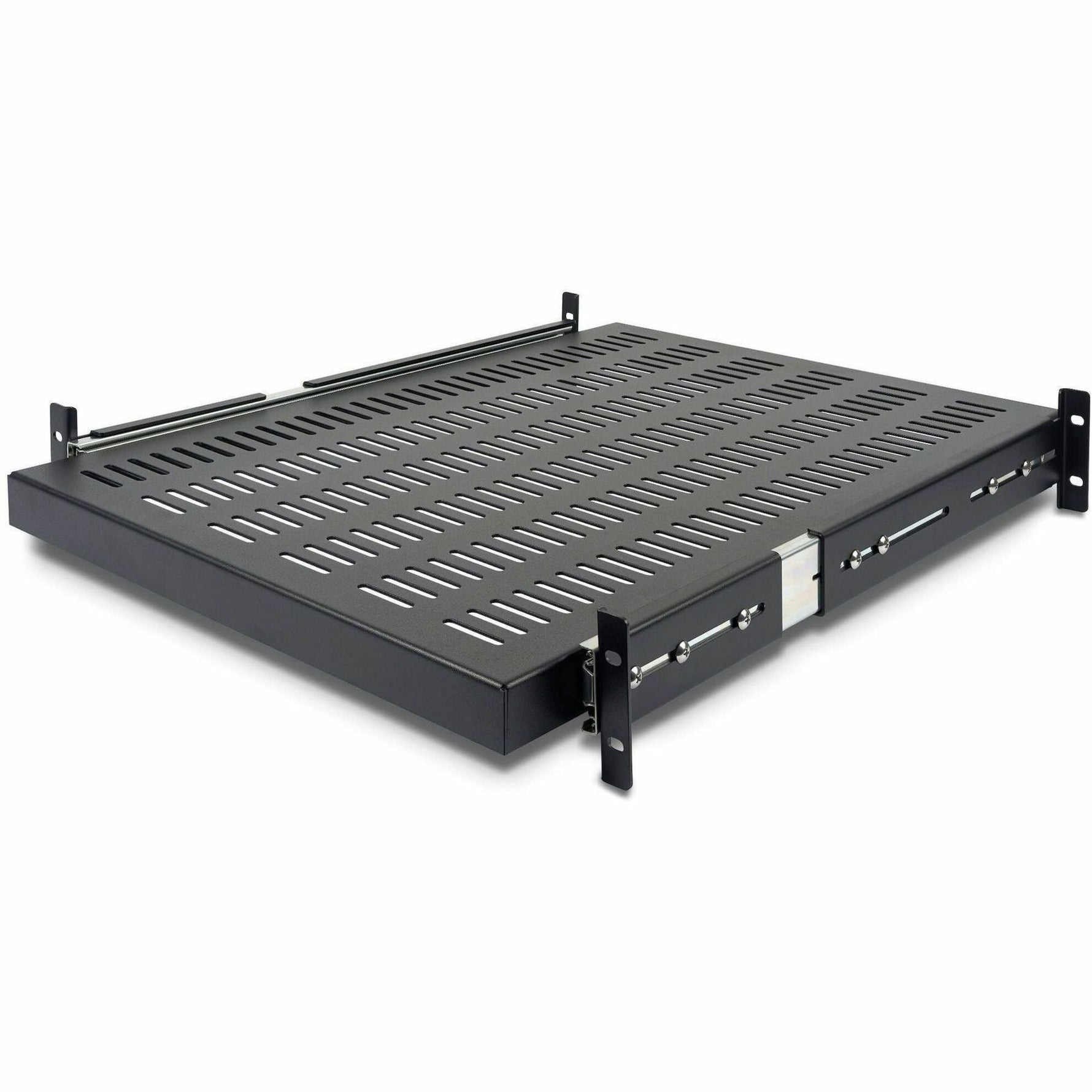 StarTech.com 2U 20 to 30in Adjustable Mounting Depth Vented Sliding Rack Mount Shelf - 50lbs / 22.7kg - 24in Deep - Soundz Store AUSTRALIA