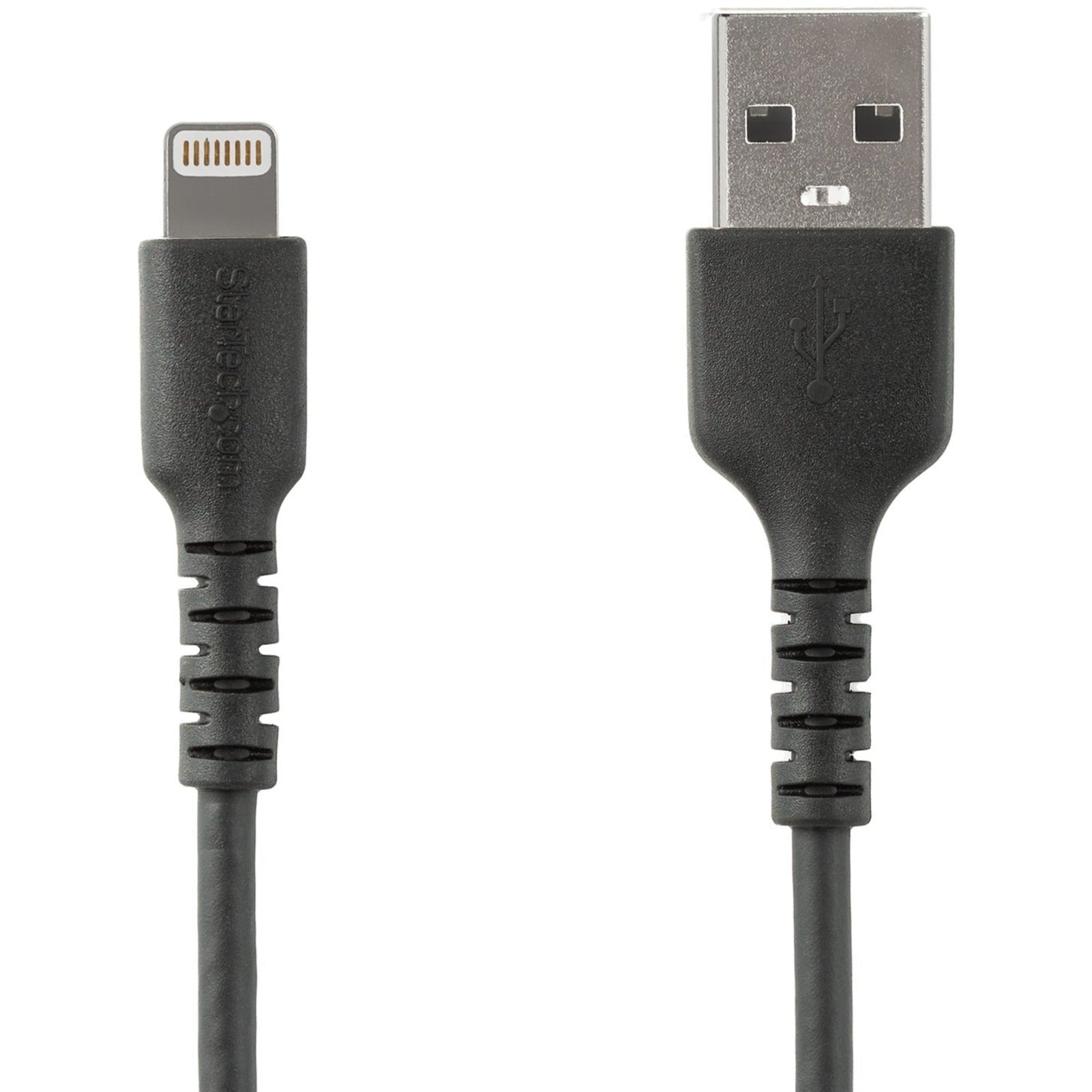 StarTech.com 3 foot/1m Durable Black USB-A to Lightning Cable, Rugged Heavy Duty Charging/Sync Cable for Apple iPhone/iPad MFi Certified - Soundz Store AUSTRALIA
