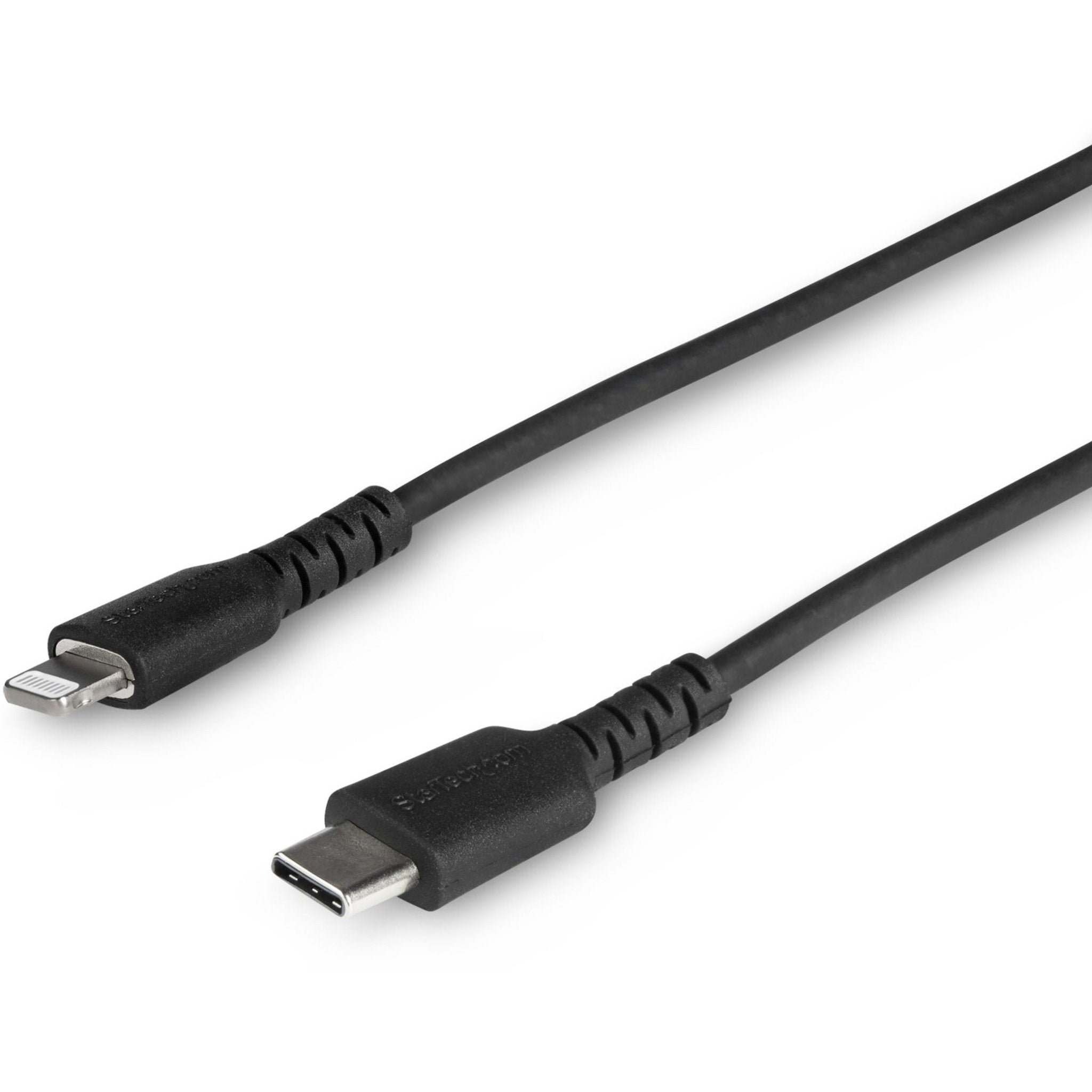 StarTech.com 3 foot/1m Durable Black USB-C to Lightning Cable, Rugged Heavy Duty Charging/Sync Cable for Apple iPhone/iPad MFi Certified - Soundz Store AUSTRALIA