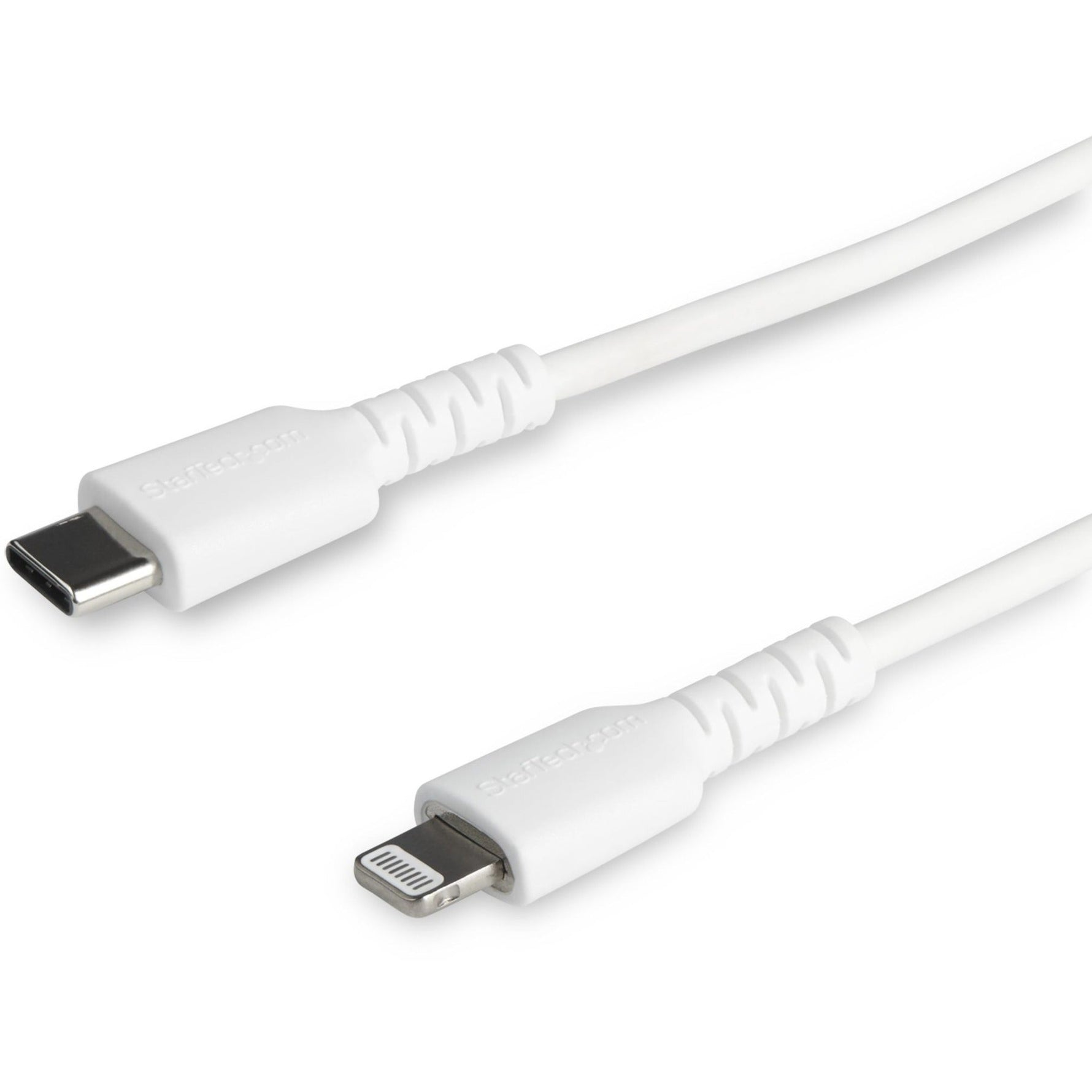 StarTech.com 3 foot/1m Durable White USB-C to Lightning Cable, Rugged Heavy Duty Charging/Sync Cable for Apple iPhone/iPad MFi Certified - Soundz Store AUSTRALIA
