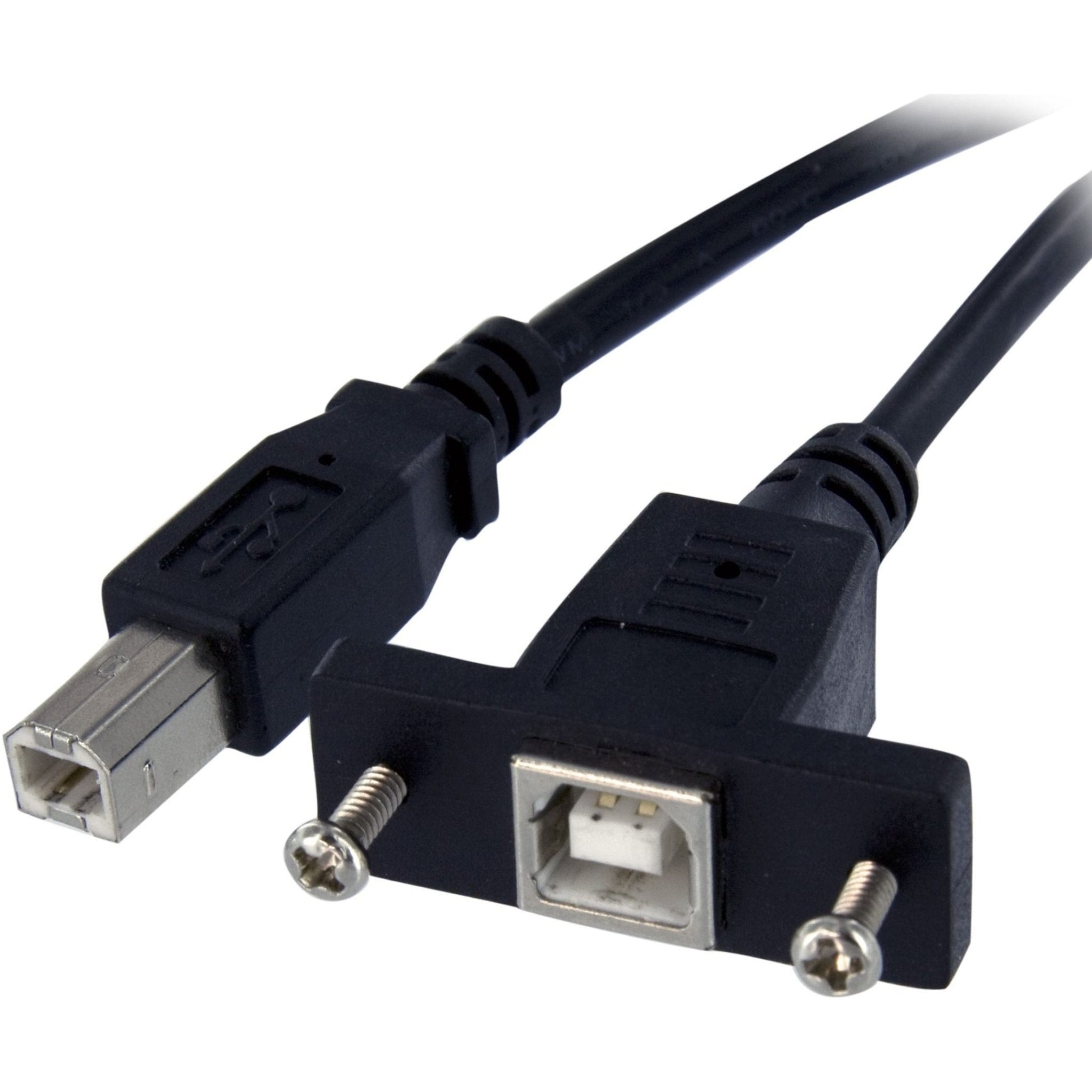 StarTech.com 3 ft Panel Mount USB Cable B to B - F/M - Soundz Store AUSTRALIA