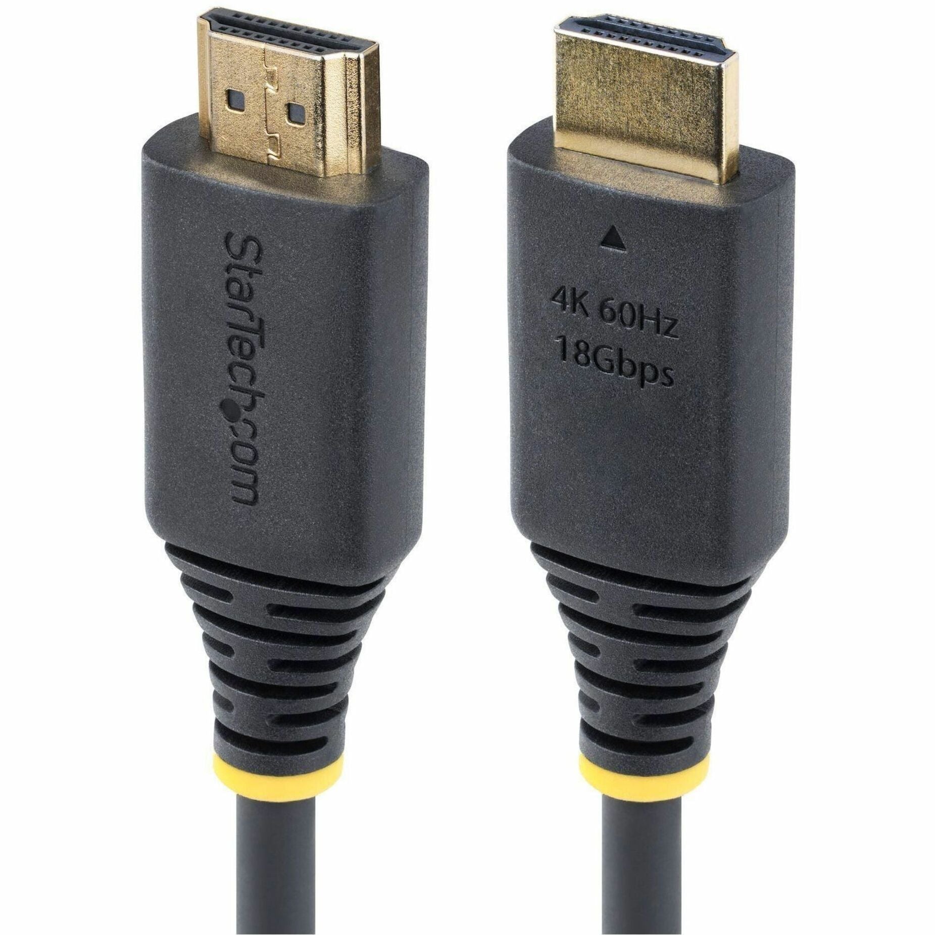 StarTech.com 30cm (1ft) High Speed HDMI Cable, 4K 60Hz/1440p 144Hz, 18Gbps, UHD HDMI 2.0 Cord, TPE Jacket - Soundz Store AUSTRALIA