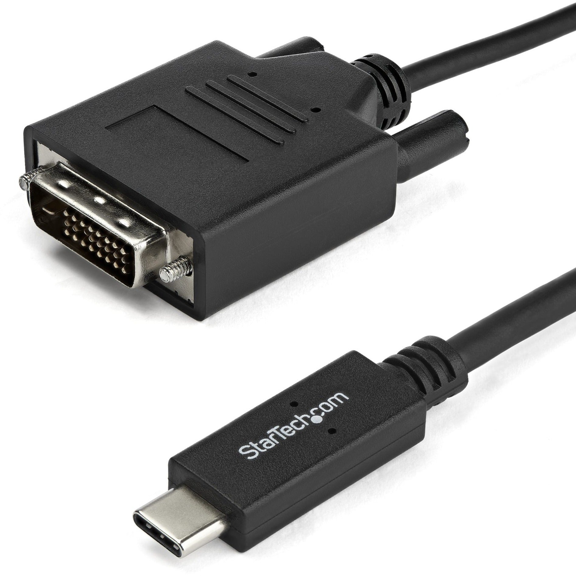 StarTech.com 3.3 ft / 1 m USB-C to DVI Cable - USB Type-C Video Adapter Cable - 1920 x 1200 - Black - Soundz Store AUSTRALIA