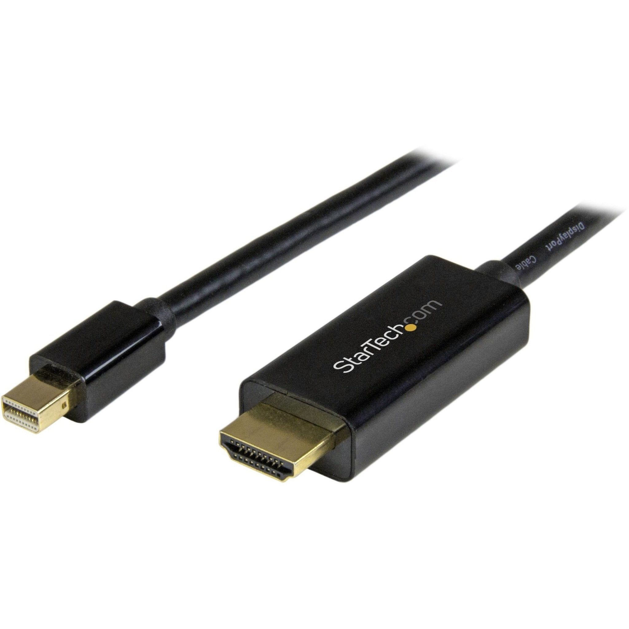 StarTech.com 3ft (1m) Mini DisplayPort to HDMI Cable, 4K 30Hz Video, Mini DP to HDMI Adapter/Converter Cable, mDP to HDMI Monitor/Display - Soundz Store AUSTRALIA