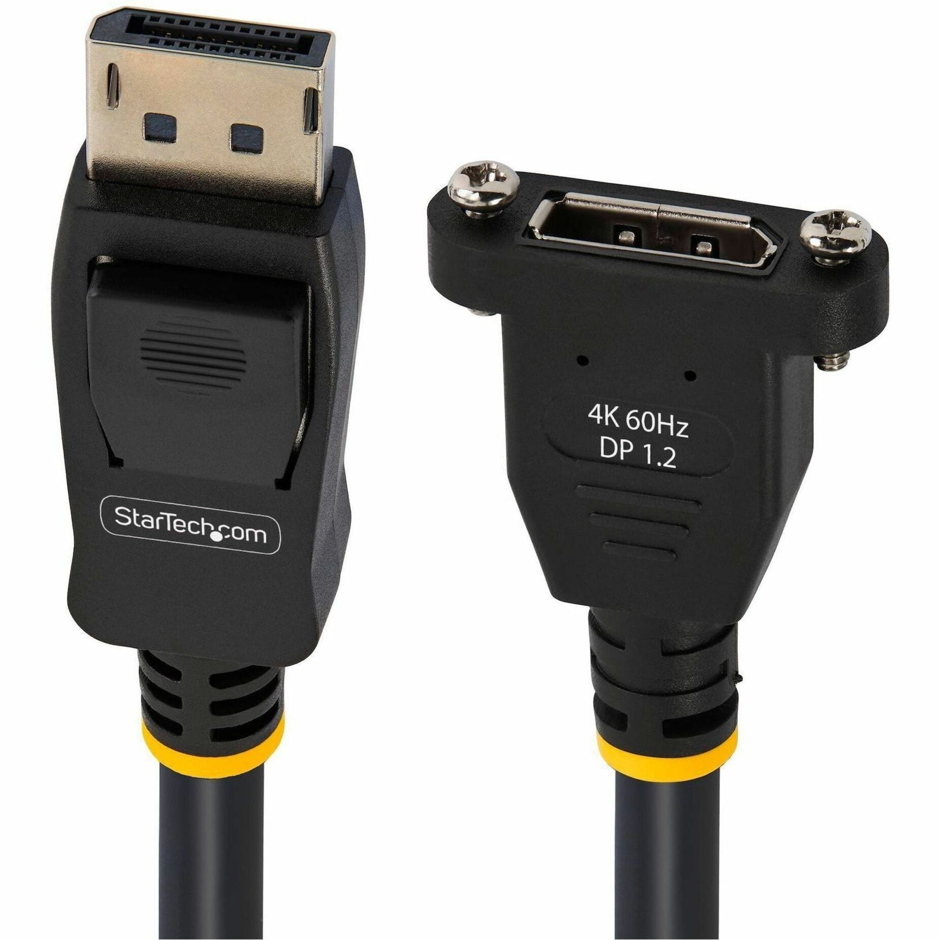 StarTech.com 3ft (1m) Panel Mount DisplayPort Cable, 4K x 2K Video, DisplayPort 1.2 Extension Cable Male to Female, DP Extender Cord - Soundz Store AUSTRALIA