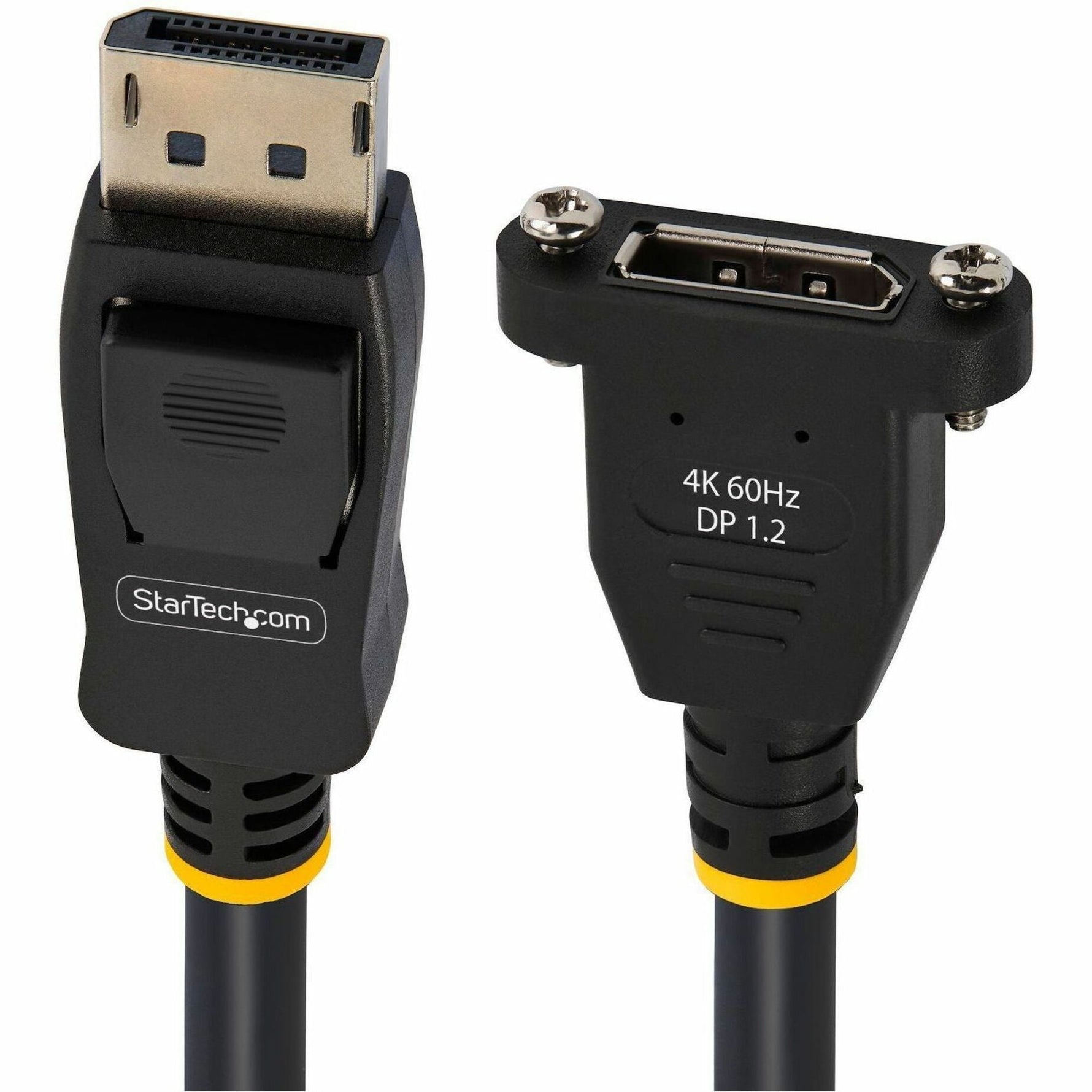 StarTech.com 3ft (1m) Panel Mount DisplayPort Cable, 4K x 2K Video, DisplayPort 1.2 Extension Cable Male to Female, DP Extender Cord - Soundz Store AUSTRALIA