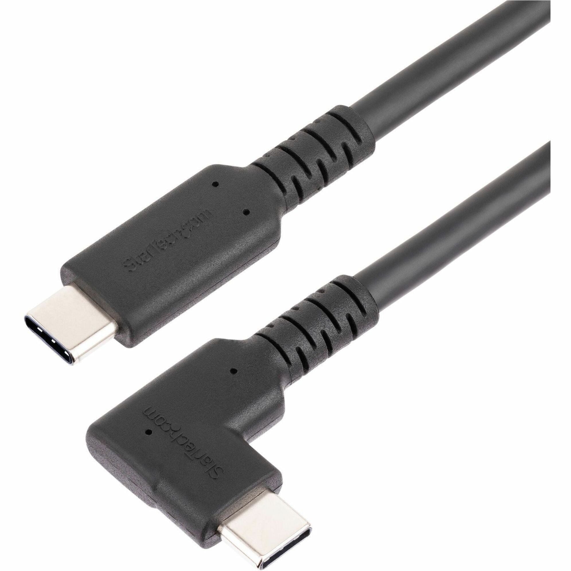 StarTech.com 3ft (1m) Rugged Right Angle USB-C Cable, USB 10 Gbps, USB C to C Data Transfer Cable, 100W PD, 4K 60Hz, 90 Degree USB-C Cable - Soundz Store AUSTRALIA