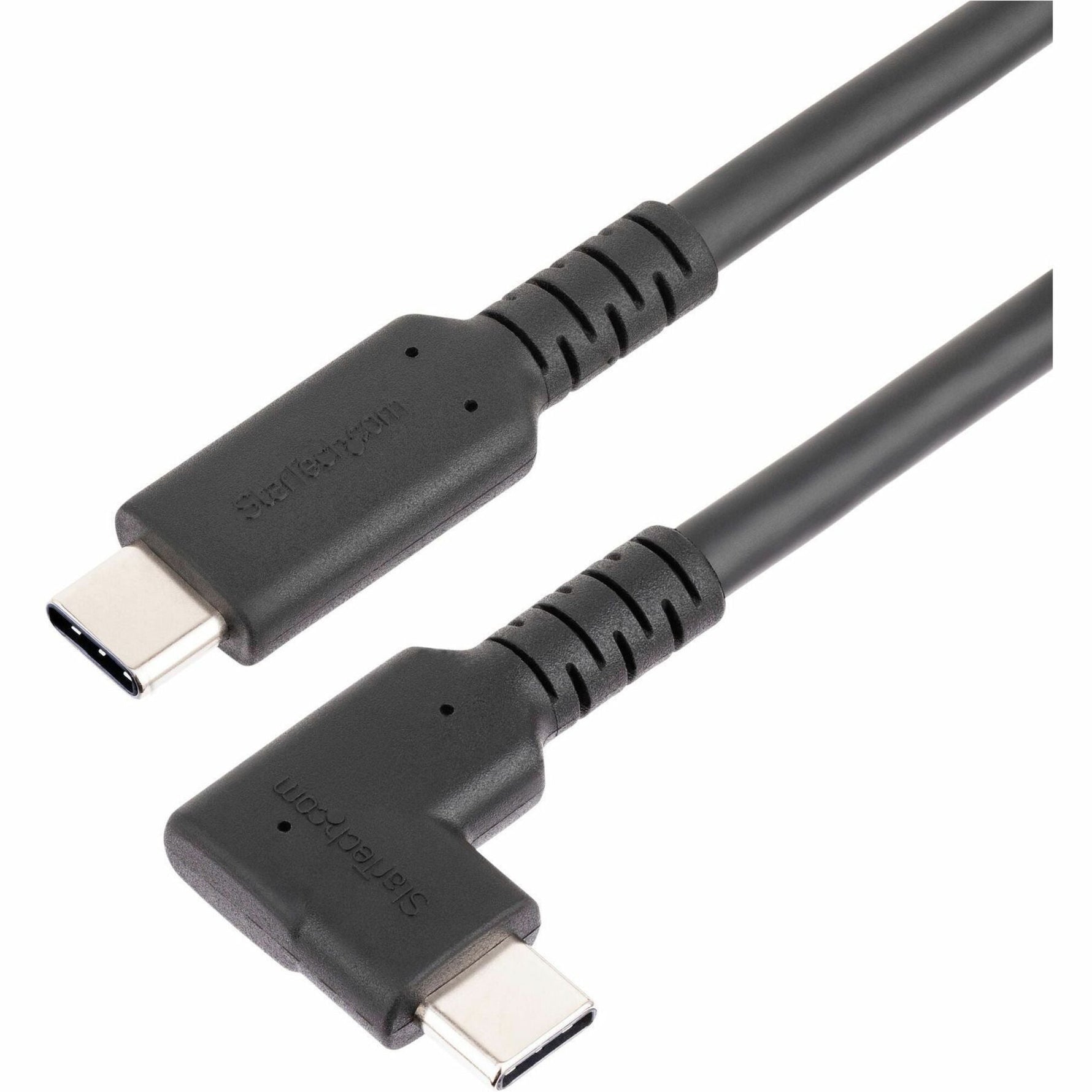 StarTech.com 3ft (1m) Rugged Right Angle USB-C Cable, USB 10 Gbps, USB C to C Data Transfer Cable, 100W PD, 4K 60Hz, 90 Degree USB-C Cable - Soundz Store AUSTRALIA