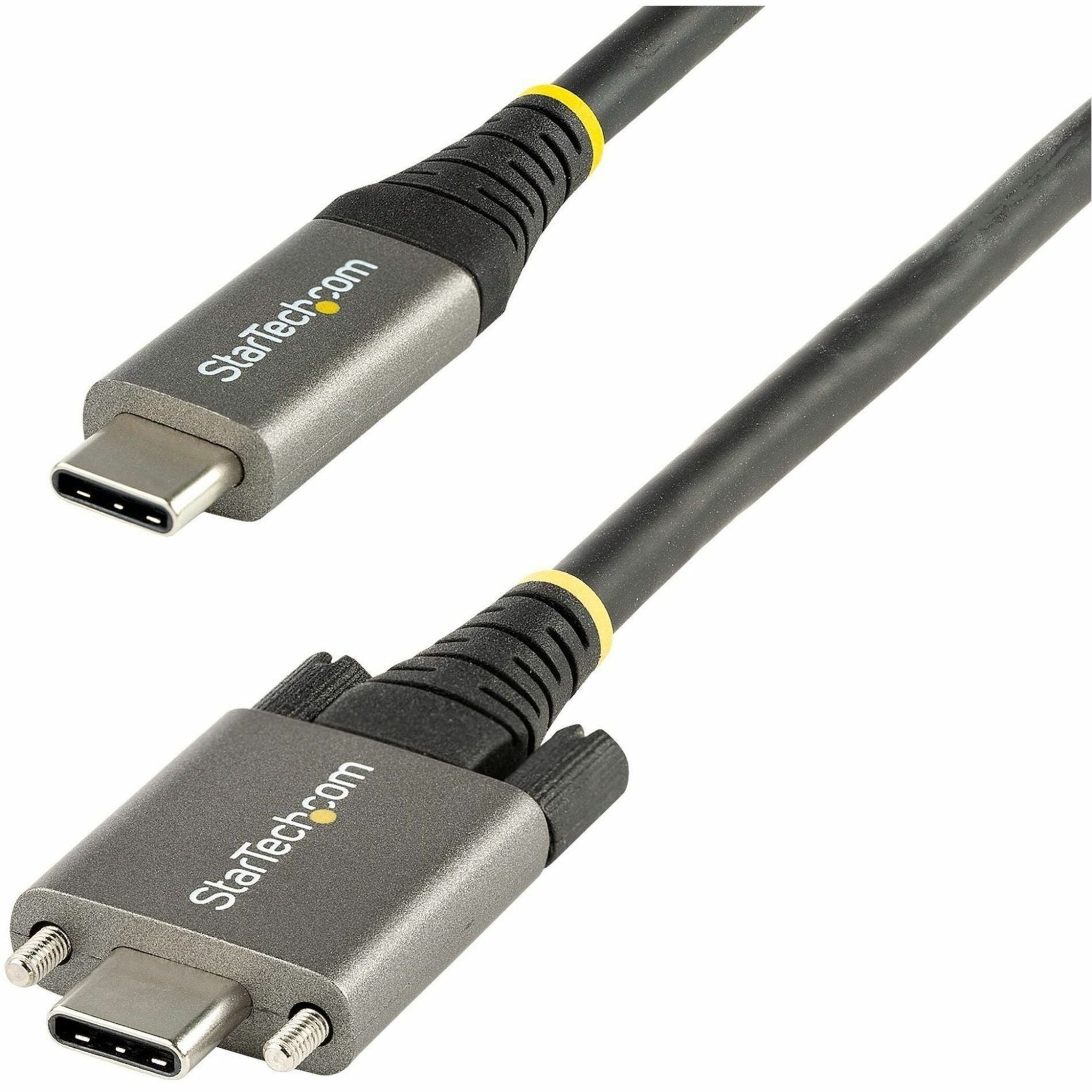 StarTech.com 3ft 1m Side Screw Locking USB C Cable 10Gbps, USB 3.1 Type-C Cable, 5A/100W PD, DP Alt Mode, Dual Screw Lock USB-C Cord - Soundz Store AUSTRALIA